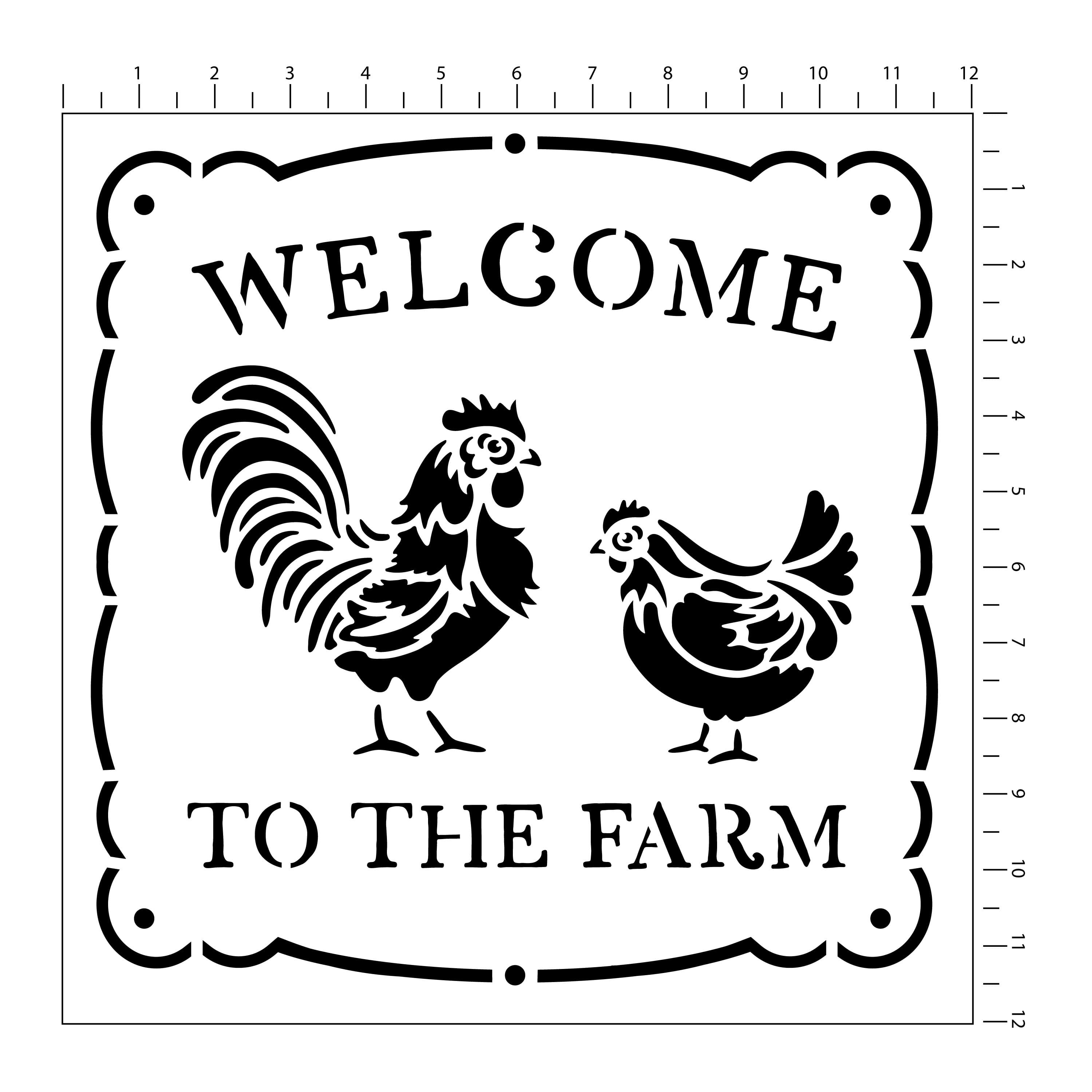 6 Pack: Farmhouse Stencils by Craft Smart®, 12" x 12"