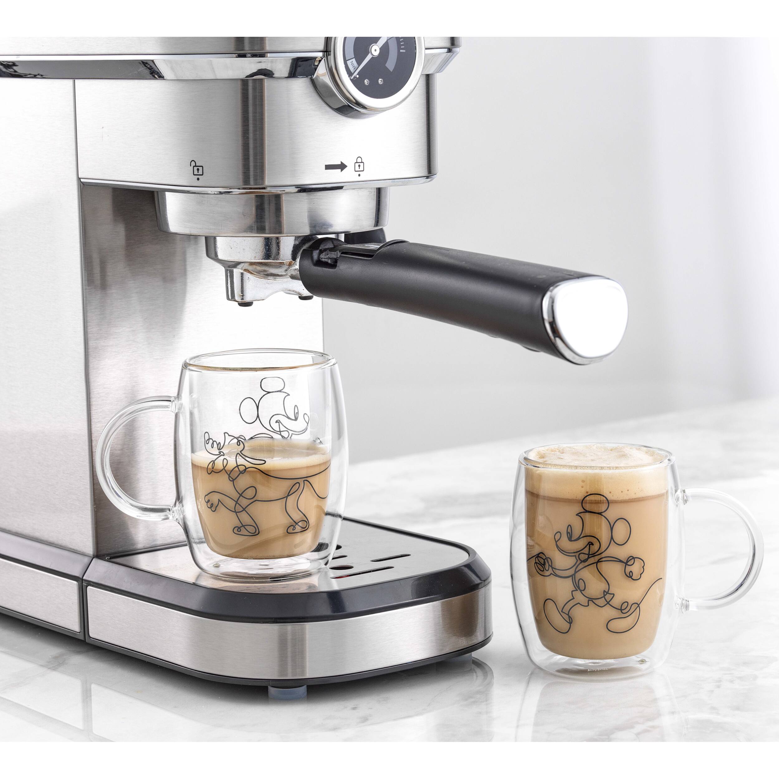JoyJolt&#xAE; Disney&#xAE; 5.4oz. Mickey &#x26; Pluto Aroma Glass Mugs, 2ct.