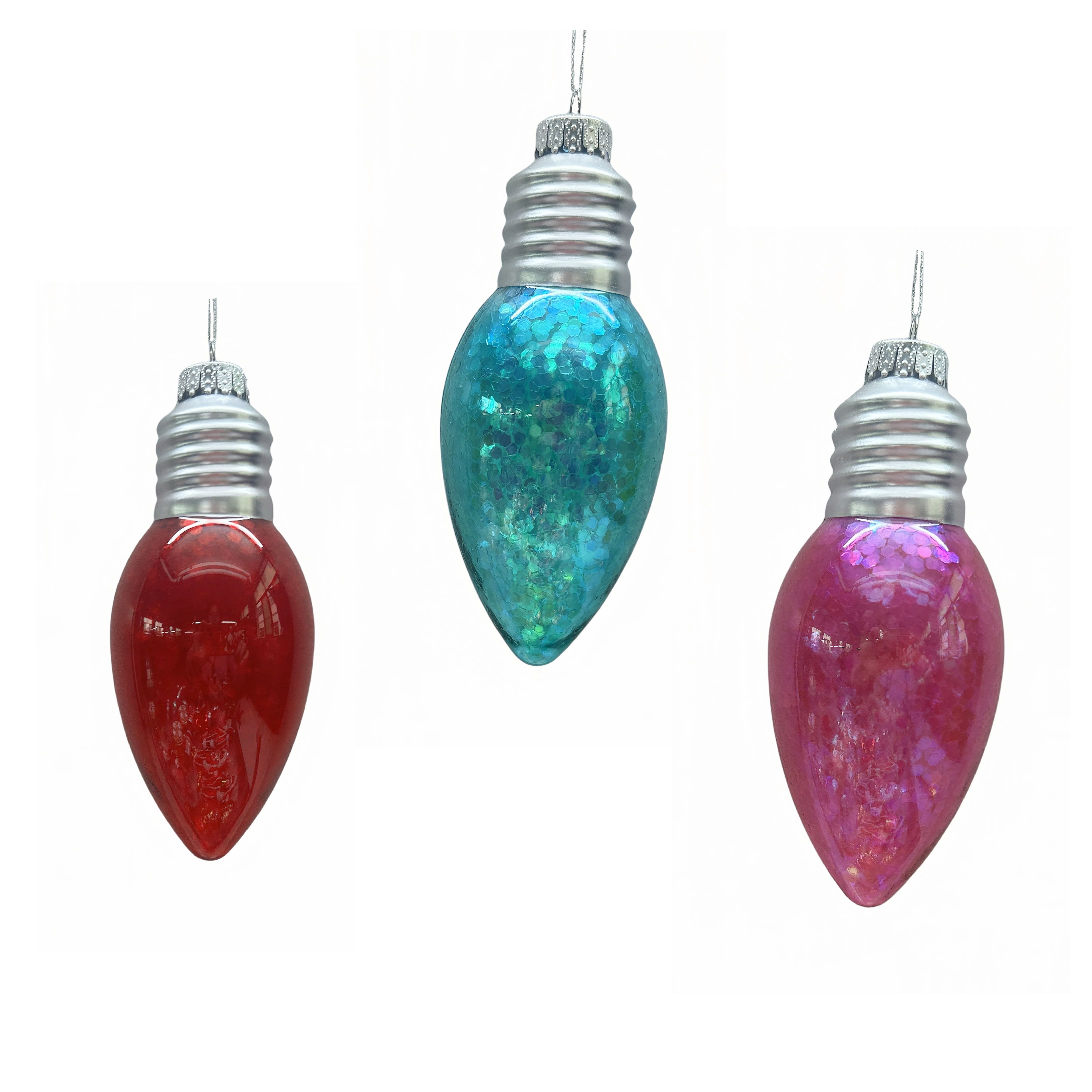 Assorted 6&#x22; Glass Bulb Ornament by Ashland&#xAE;, 1pc.