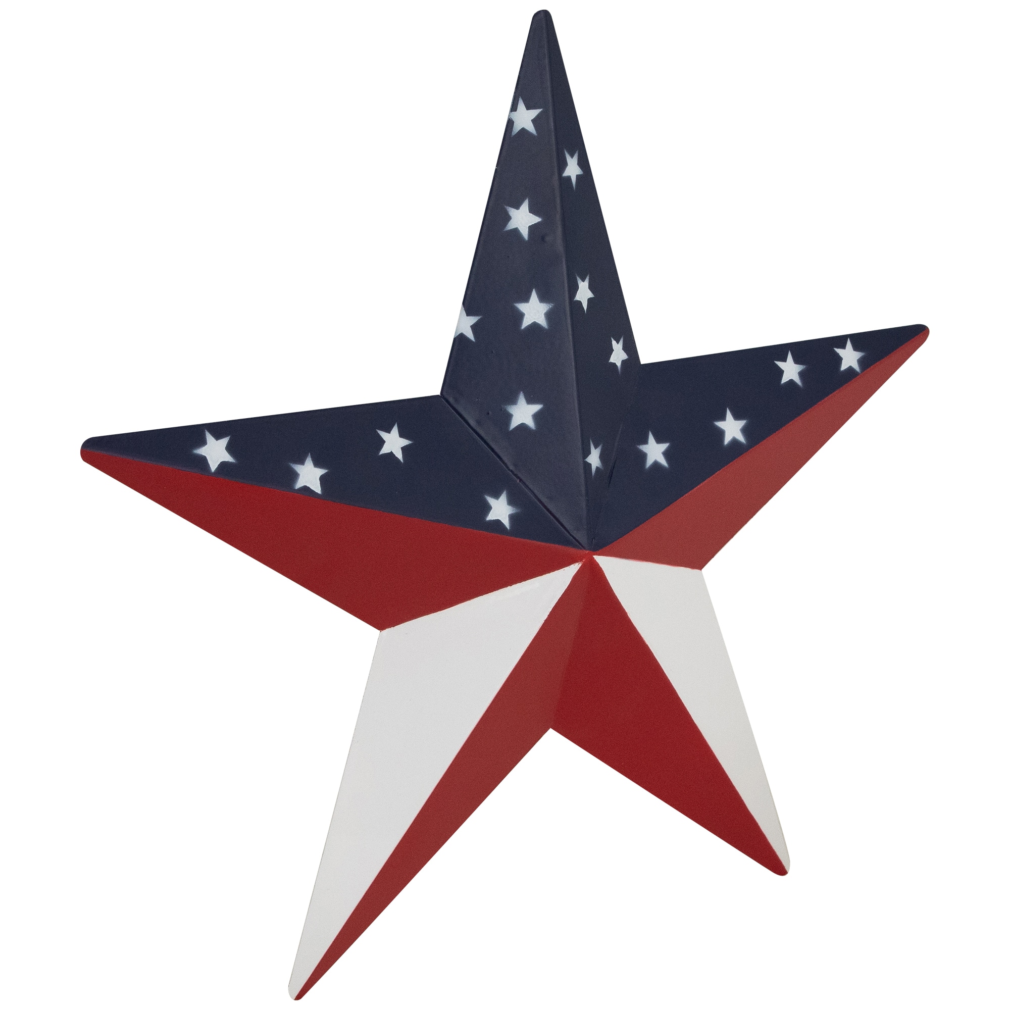 15&#x22; Patriotic Star Metal Wall Decoration