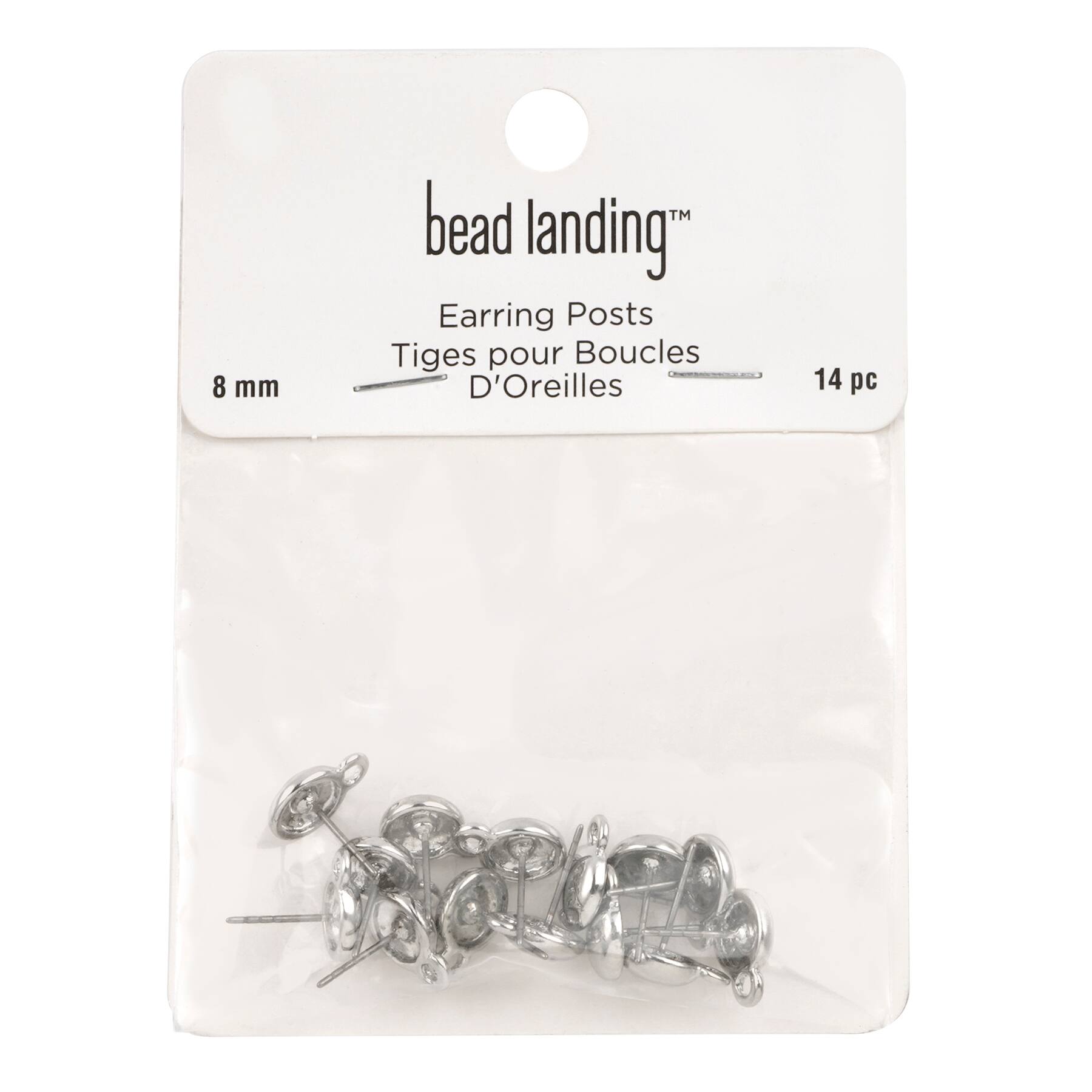 12 Packs: 14 ct. (168 total) 8mm Earring Posts by Bead Landing™