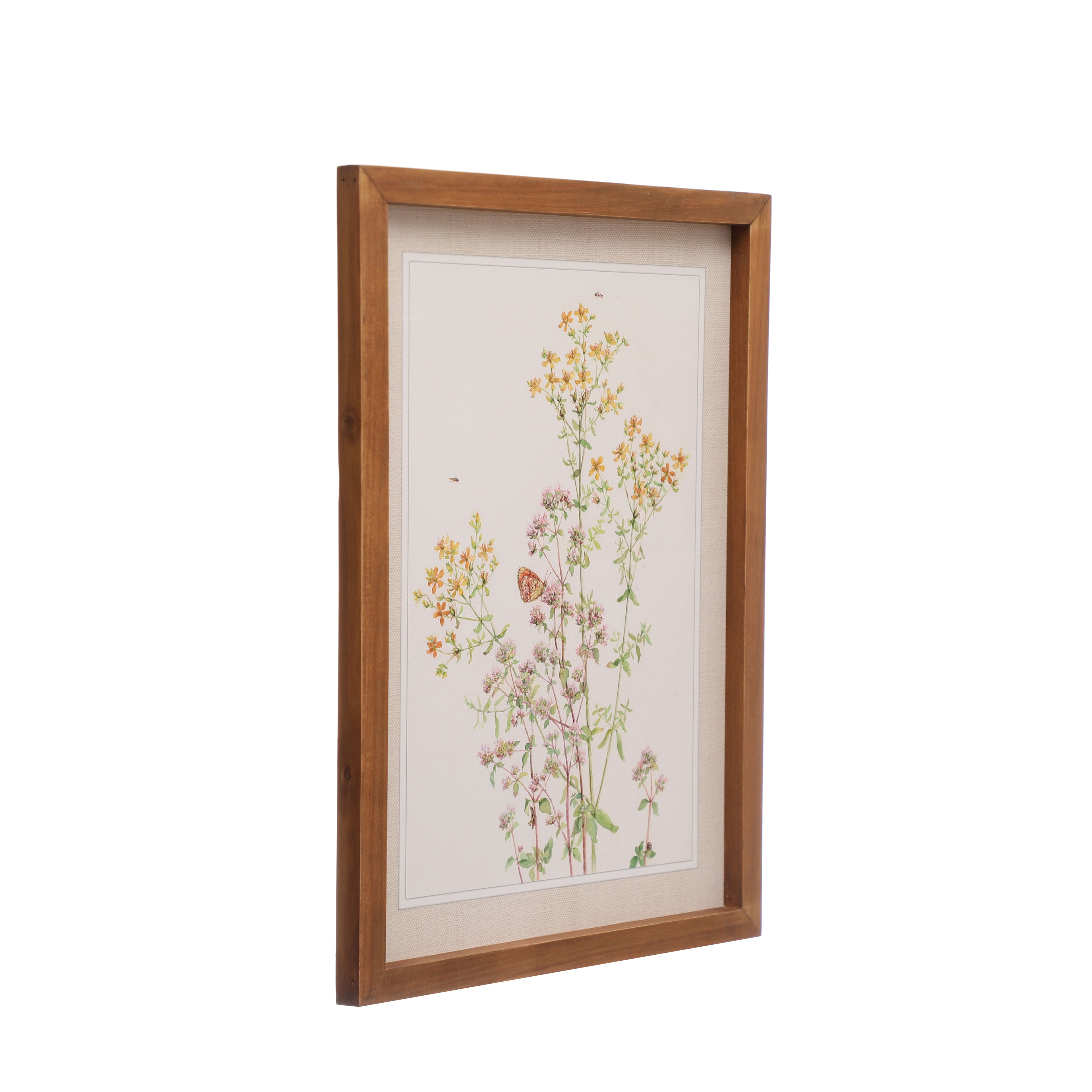 Yellow Flowers with Butterfly Floral Spring Wall Art by Ashland&#xAE;