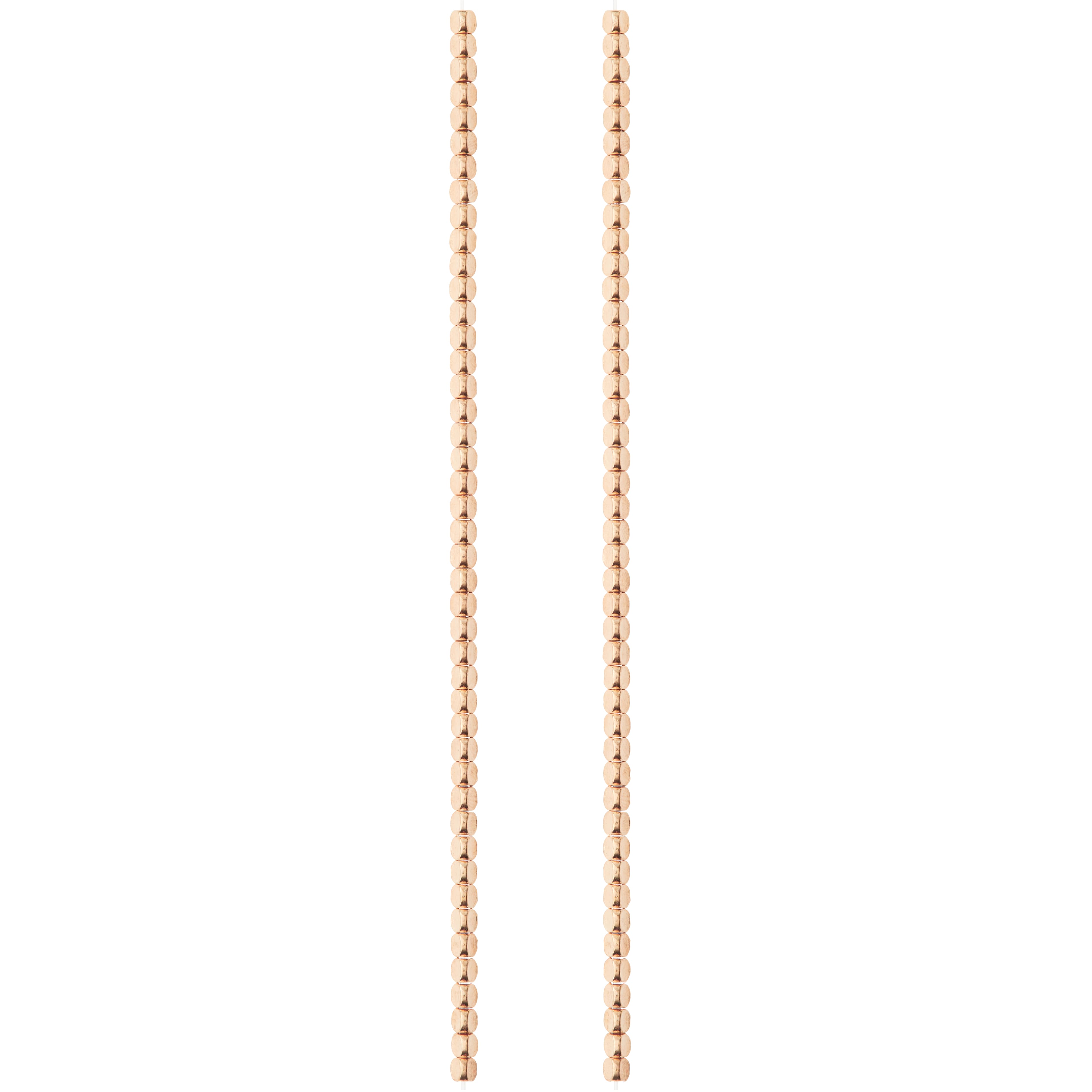 12 Pack: Rose Gold Metal Beads, 3mm by Bead Landing™