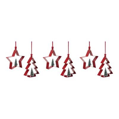 Star & Pine Tree Cookie Cutter Ornament Set | Michaels