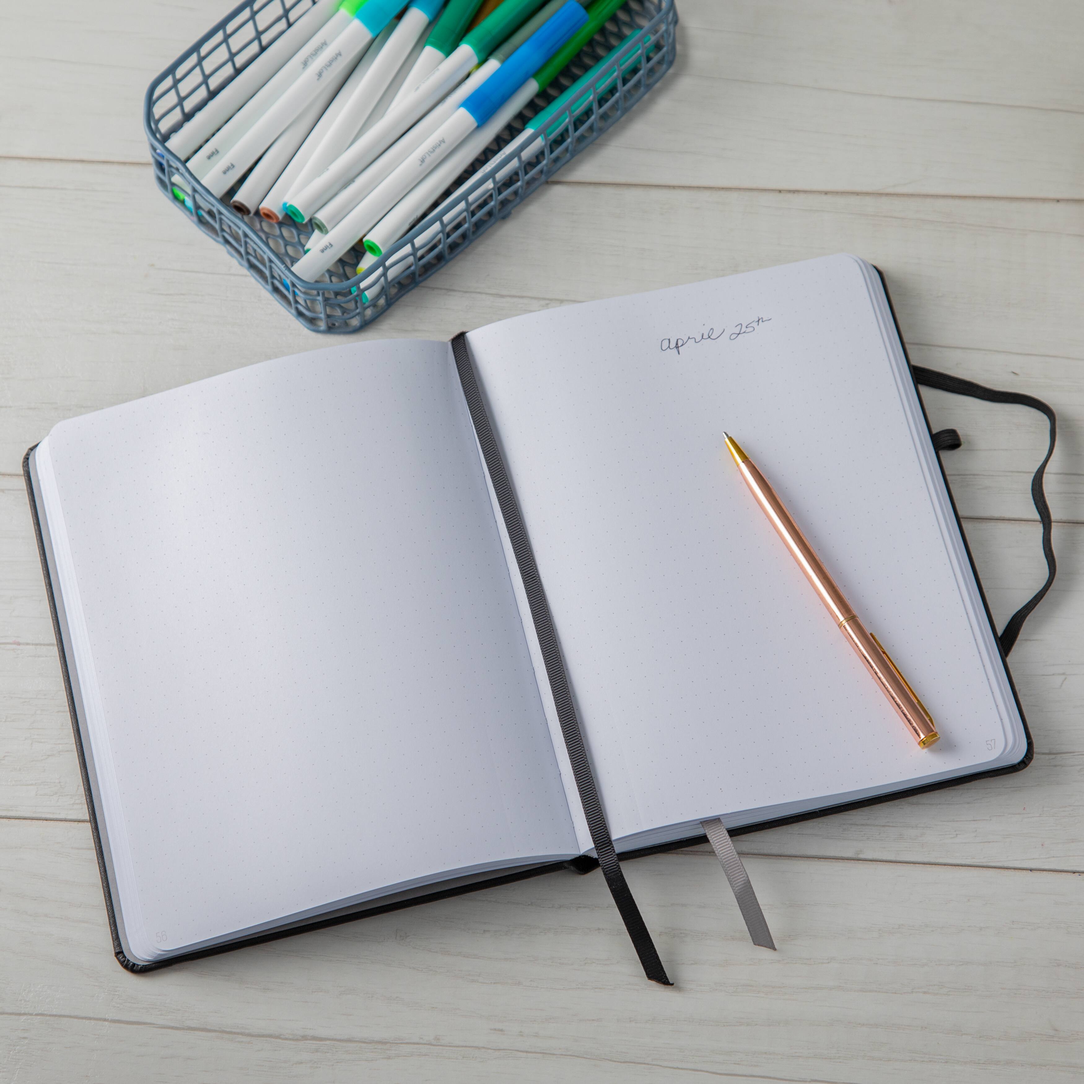 Hardcover Dot Journal with Pocket by Artist's Loft™, 6" x 8"