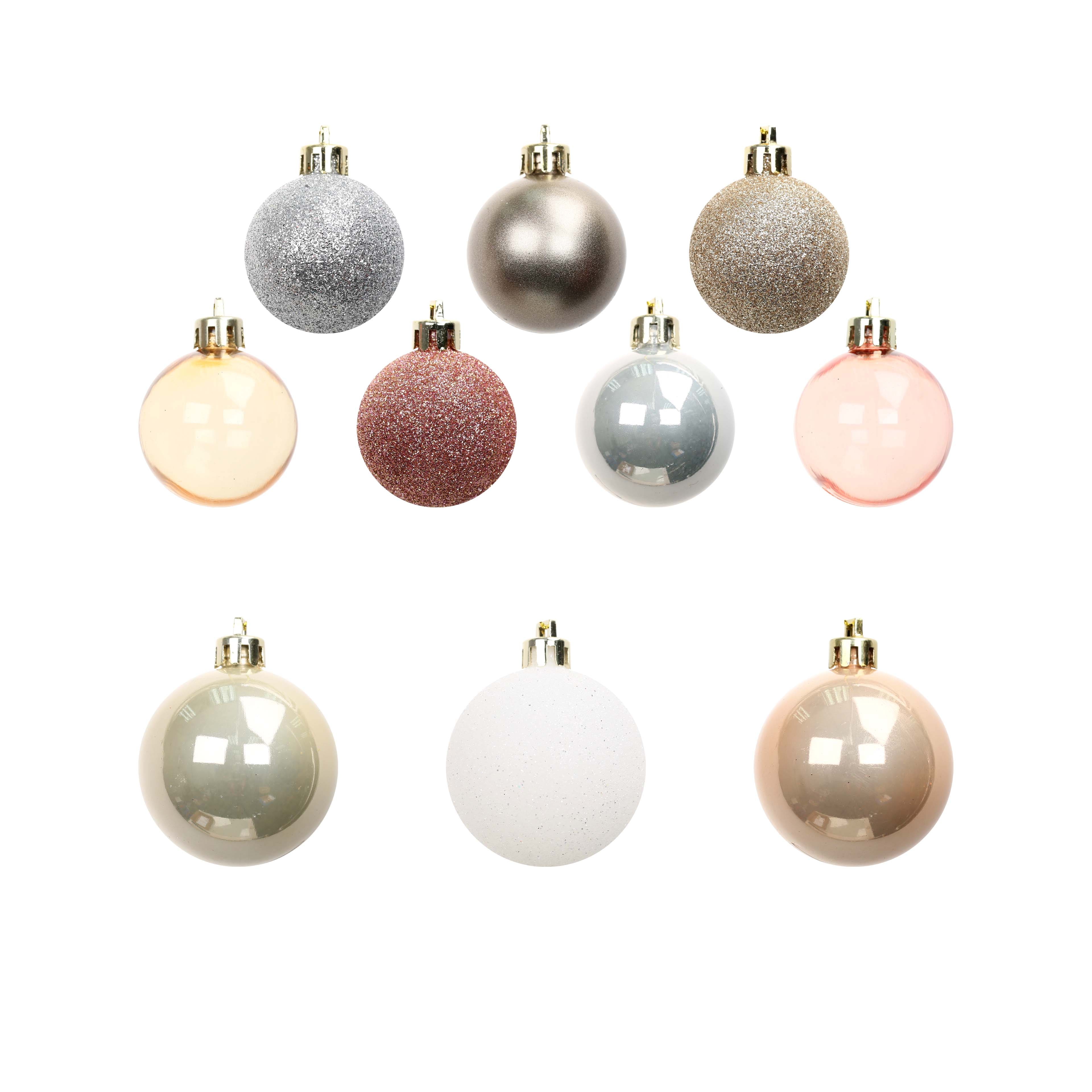 100 Pack Metallic Shatterproof Ball Ornaments by Ashland&#xAE;