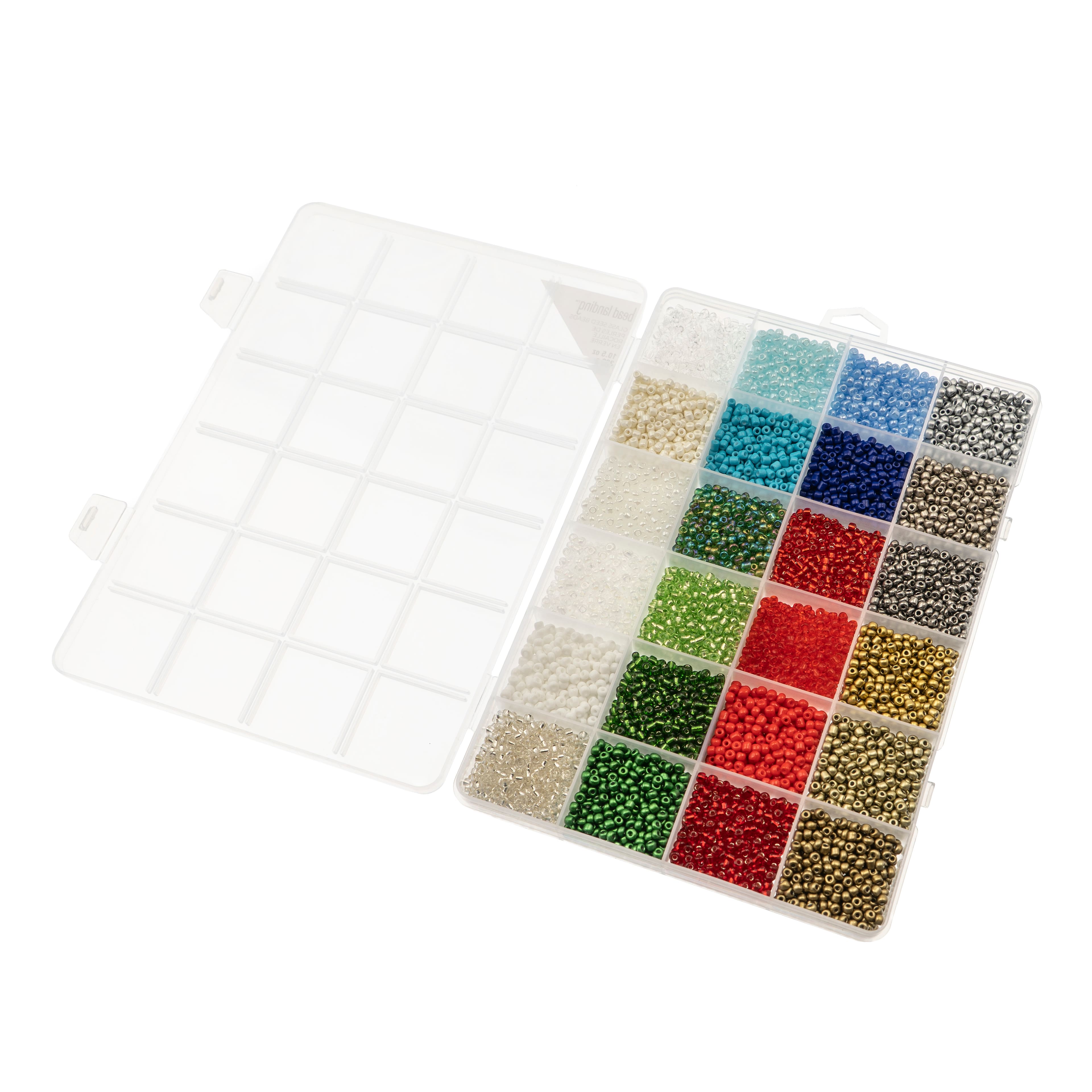 8/0 Multicolour Glass Seed Beads, 10.5oz. by Bead Landing™