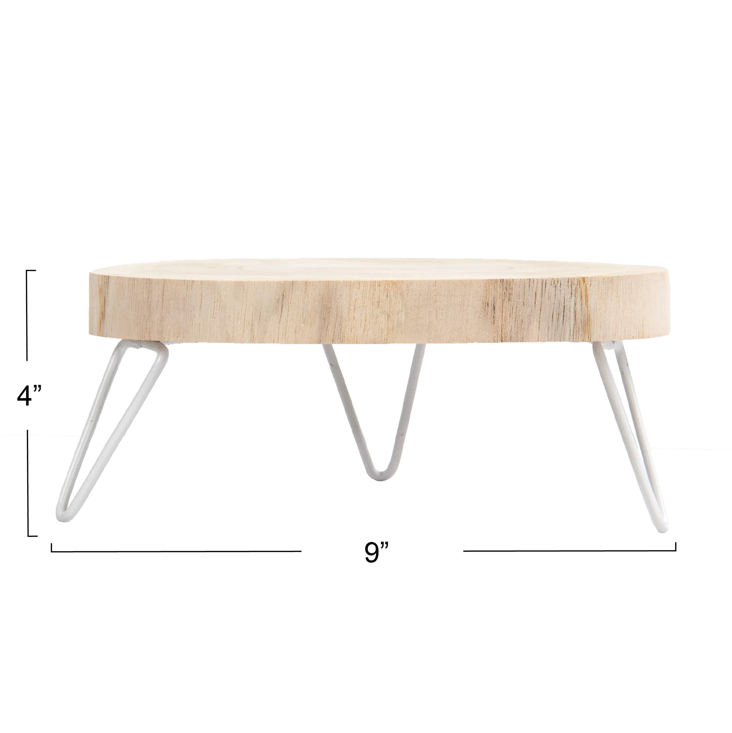 Hello Honey® Decorative Paulownia Wood Pedestal