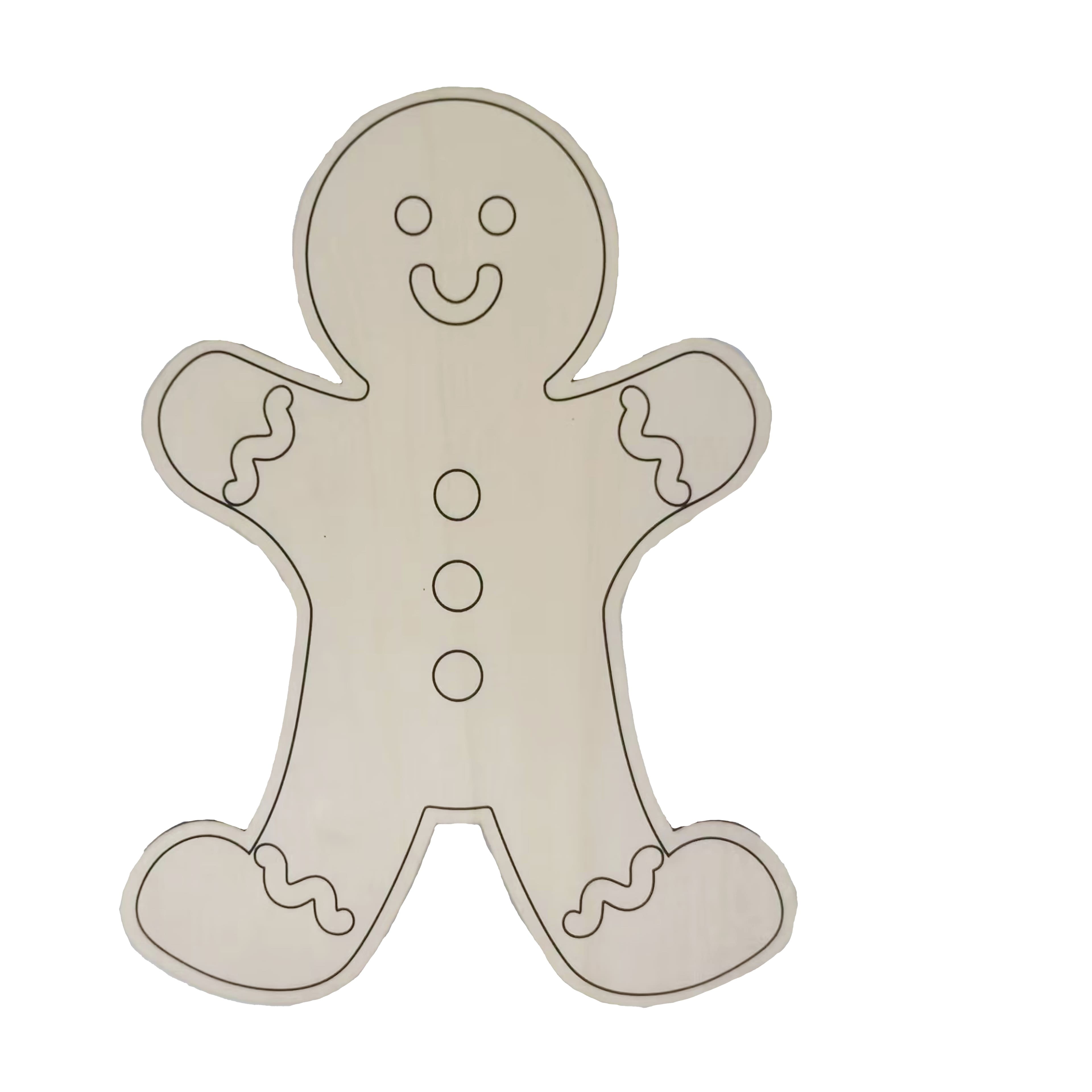 12&#x22; Wood Gingerbread Man by Creatology&#x2122;