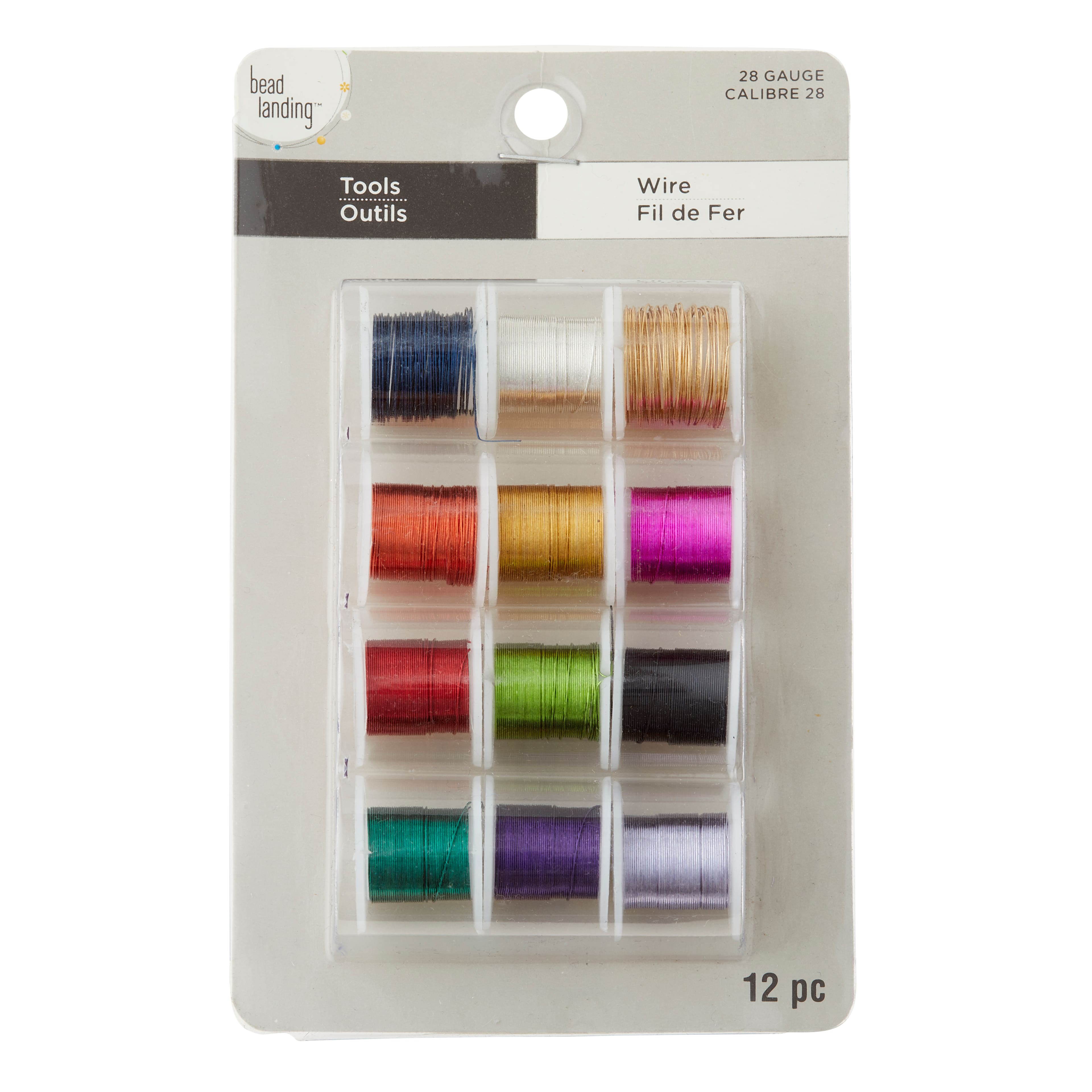 9 Packs: 12 ct. (108 total) 28 Gauge Silver Plated Copper Wire by Bead Landing™