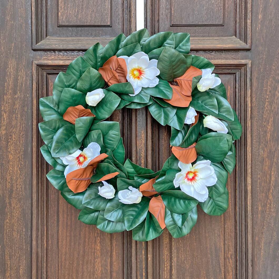24&#x22; Magnolia Wreath 