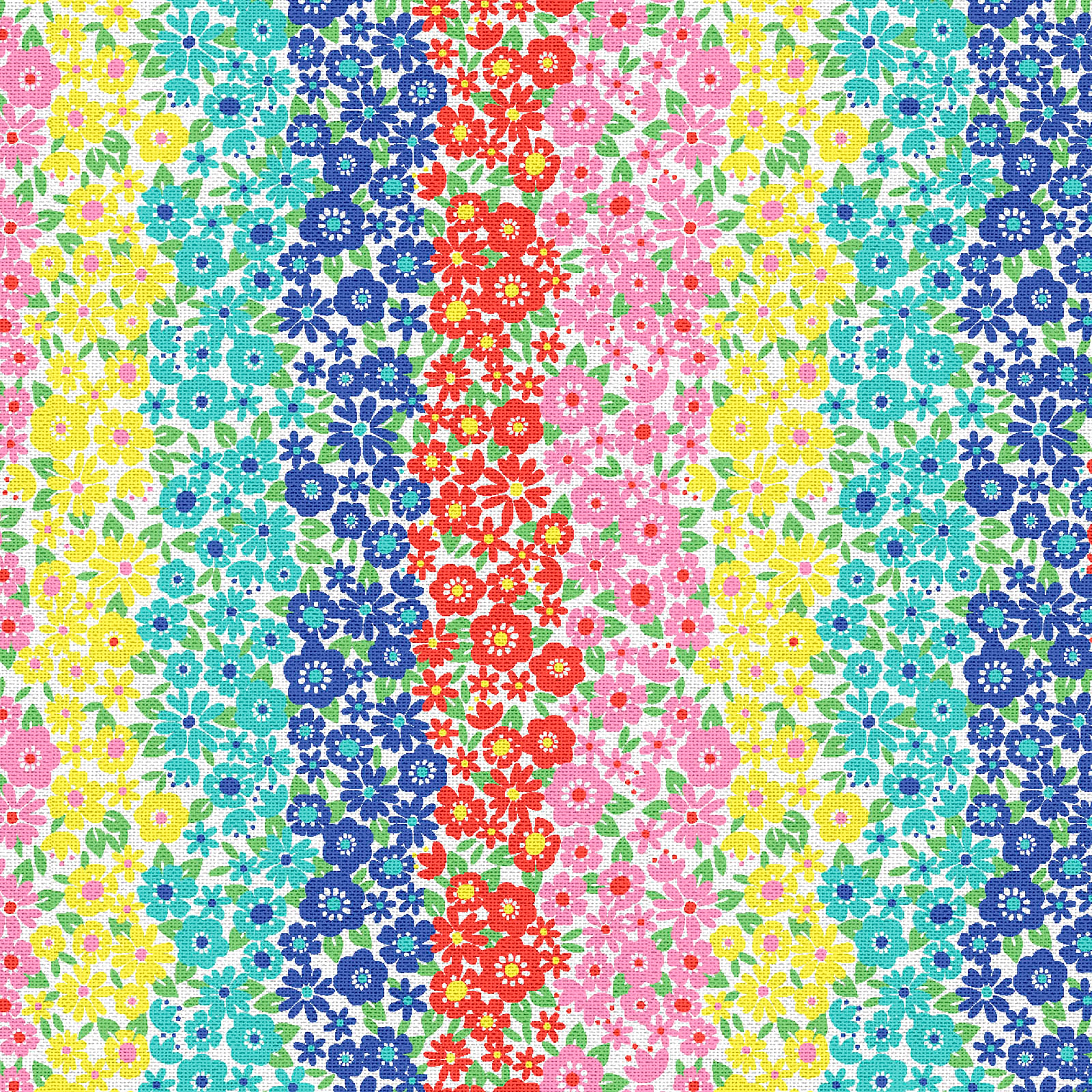 Fabric Editions Multicolor Ditsy Floral Ombre Cotton Fabric