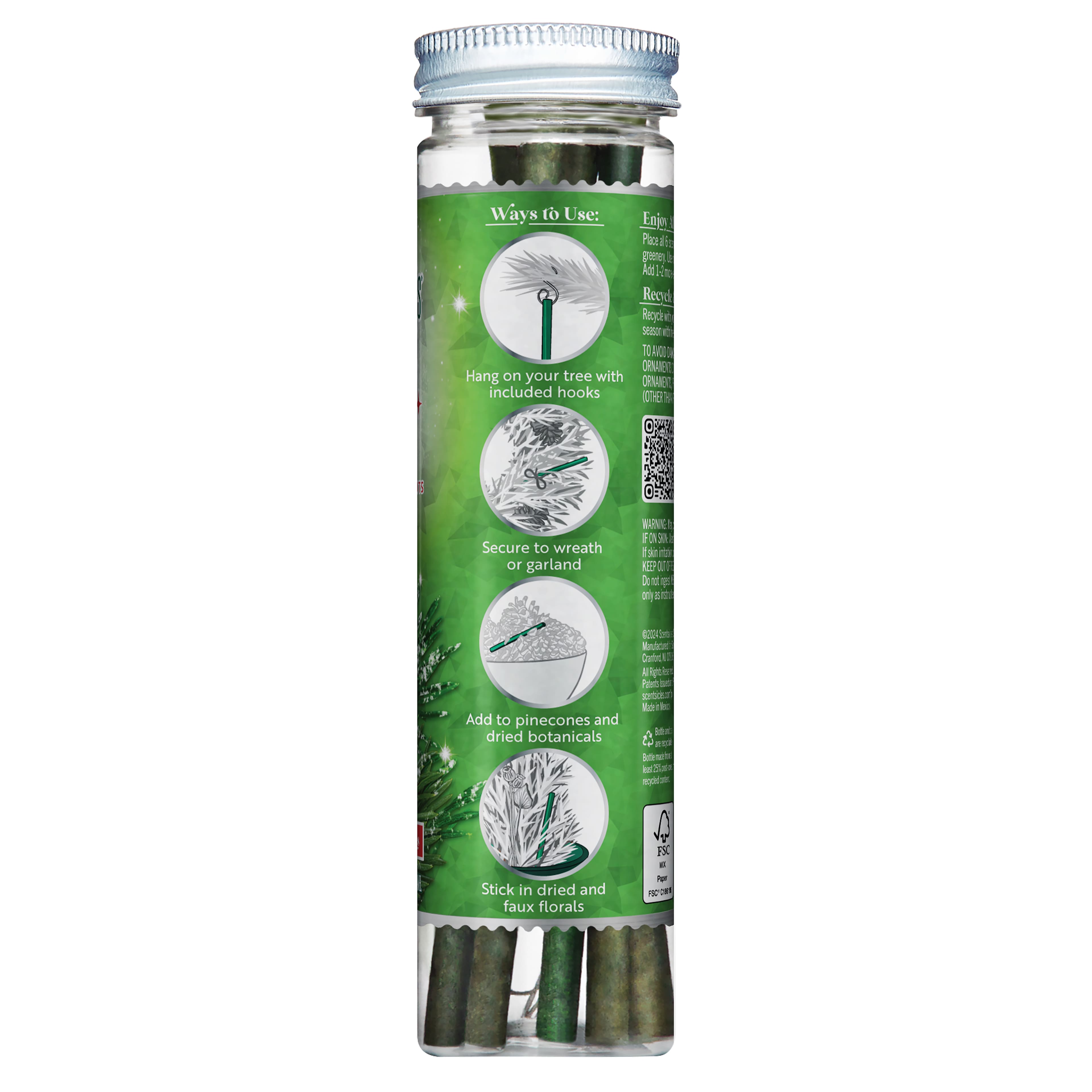 ScentSicles&#xAE; White Winter Fir Scented Ornament Sticks, 6ct.