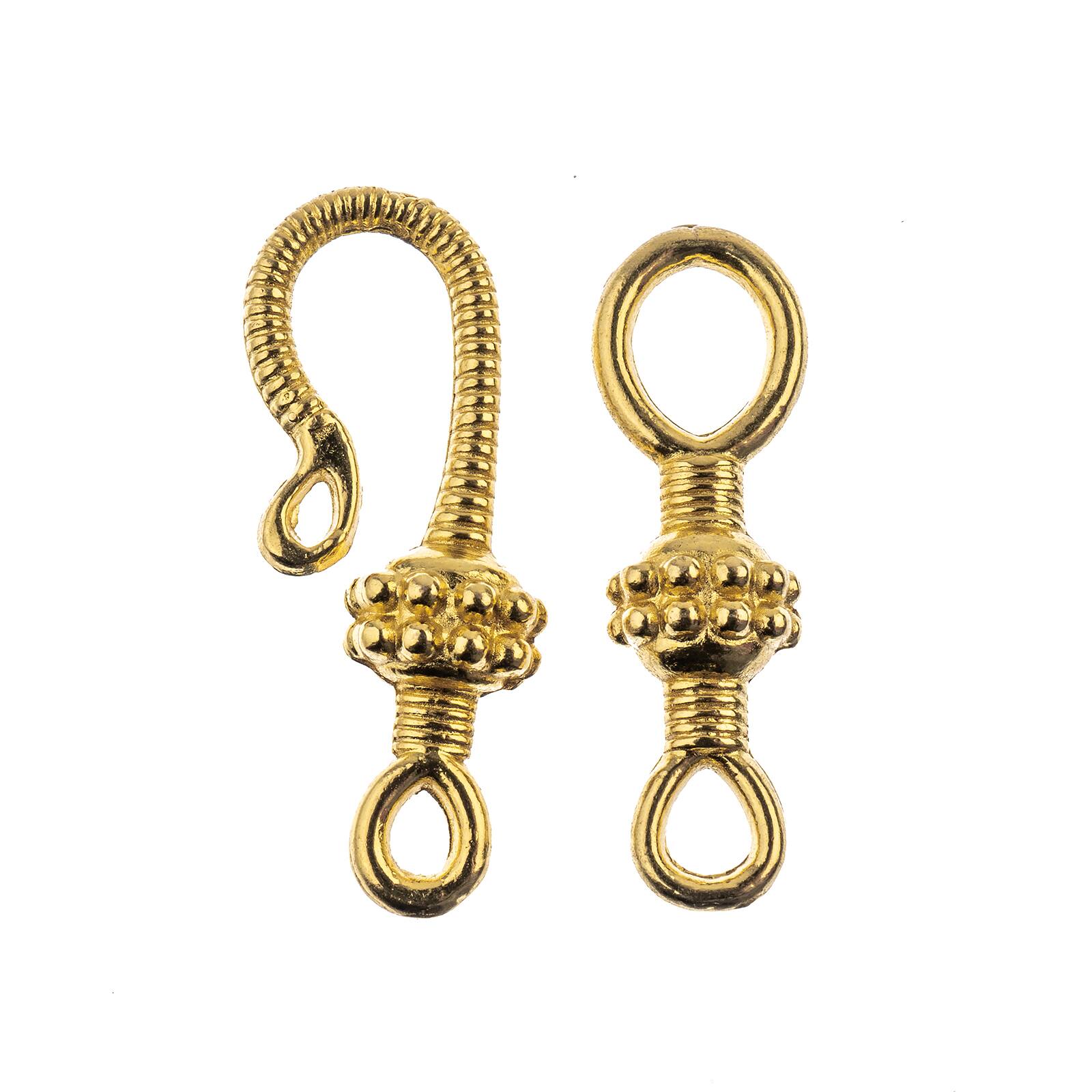 John Bead Must Have Findings 25mm Bali Style Hook Clasp Set, 4ct.