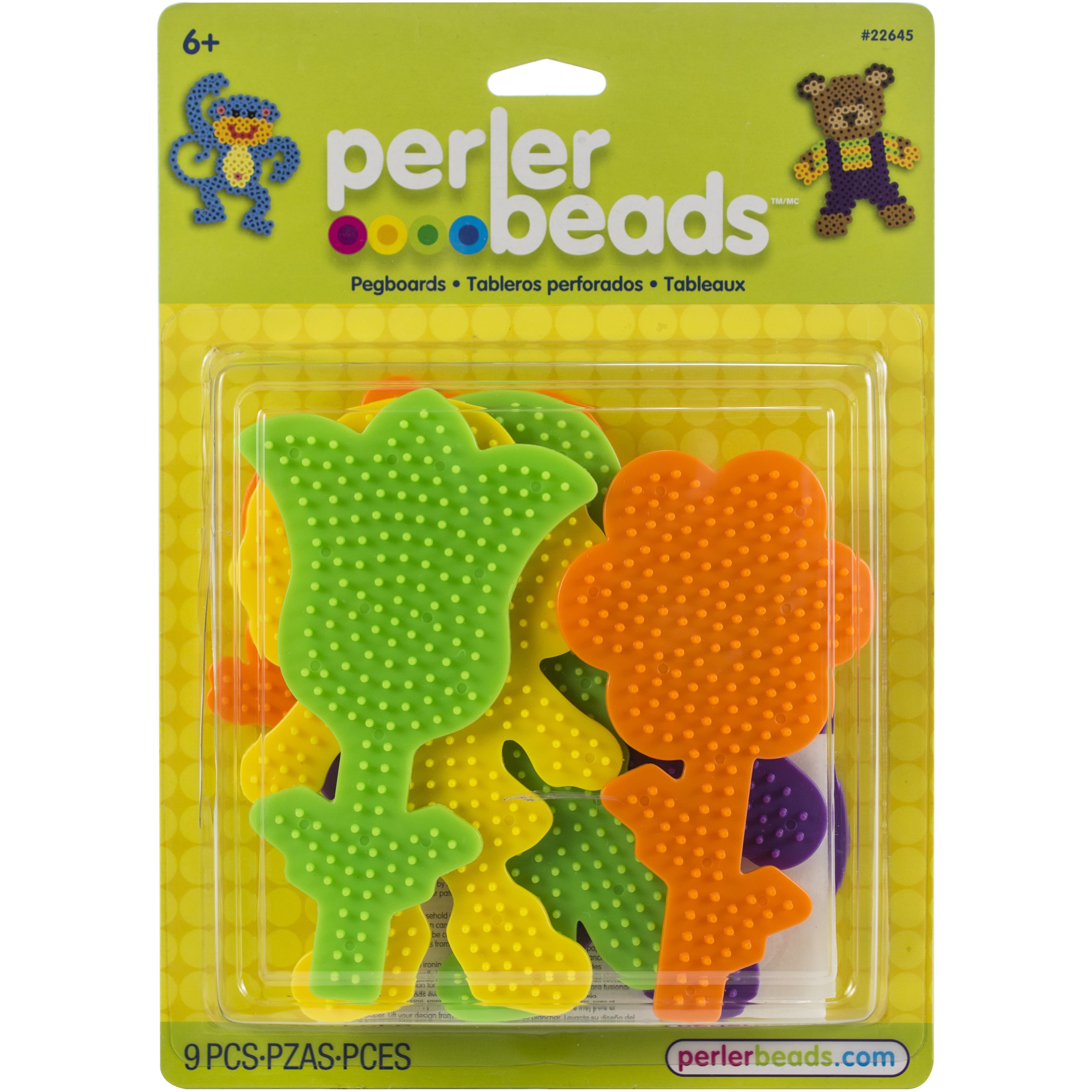Perler Beads Funfusion Pegboard, Clear, L - 2 pack