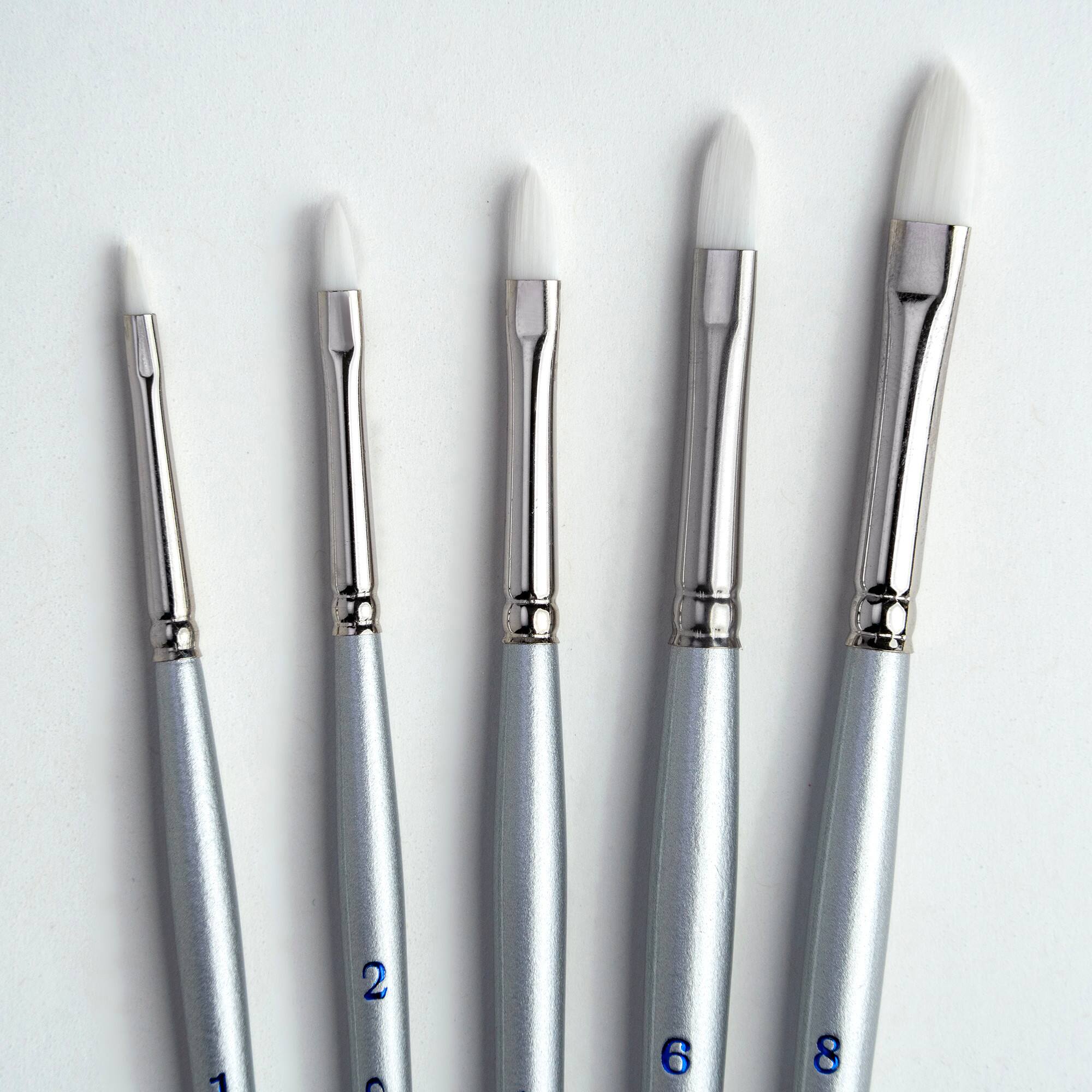 Silver Brush Limited Silverwhite® Filbert Brush Set