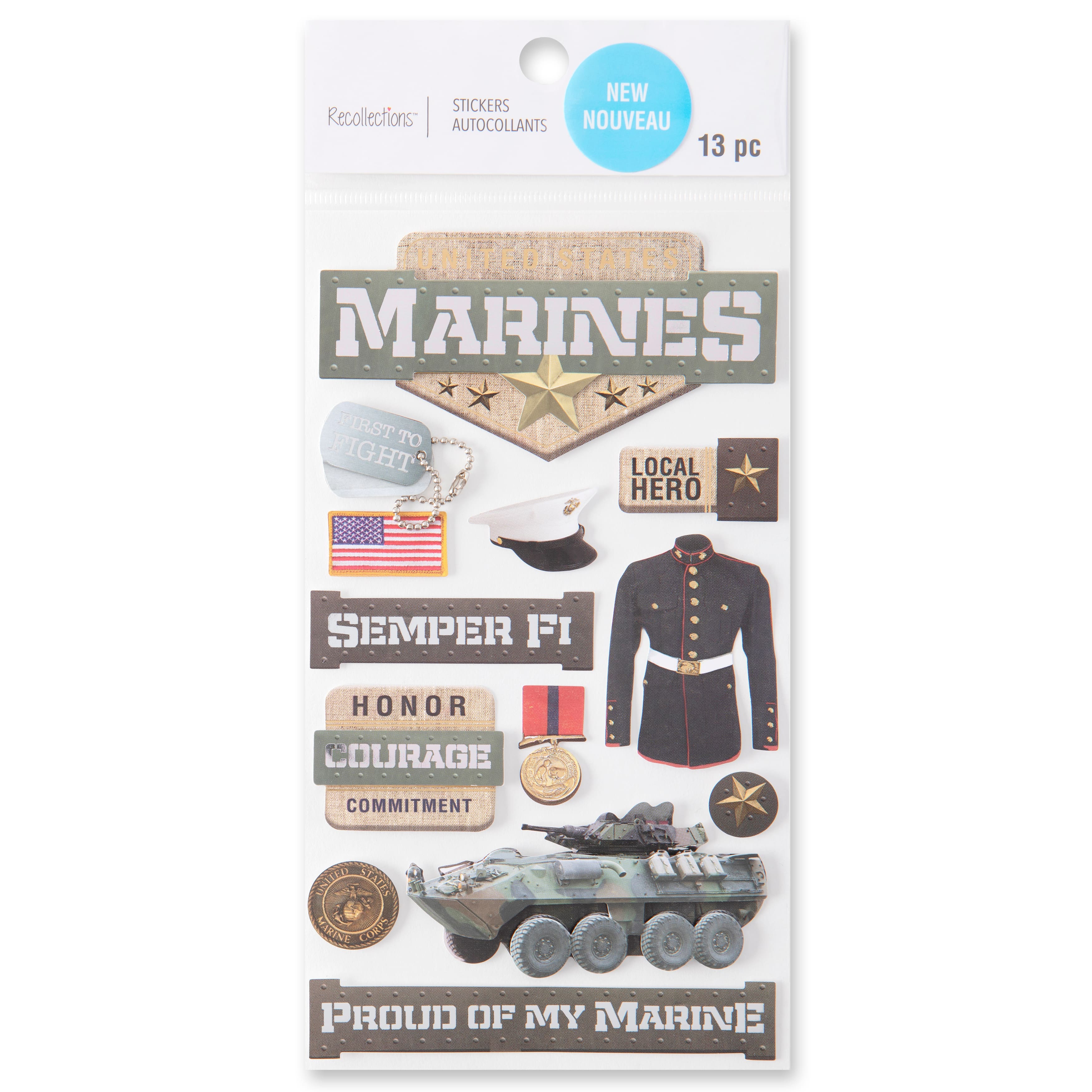 Marine Corps Dimensional Stickers by Recollections&#x2122;