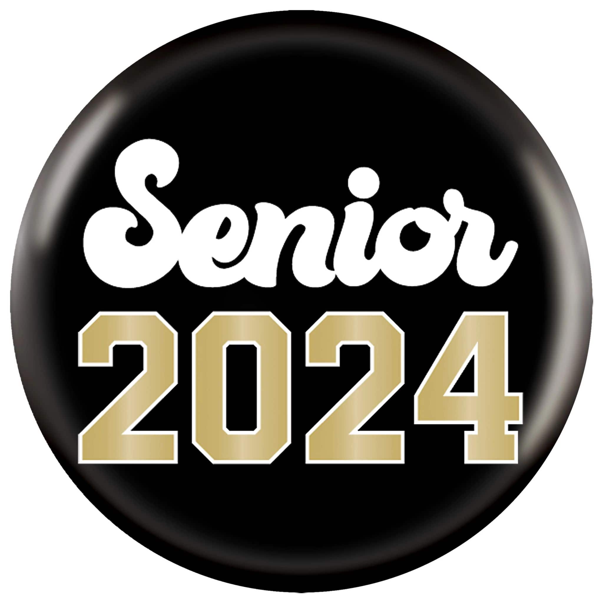 2&#x22; Senior 2024 Graduation Buttons, 20ct.