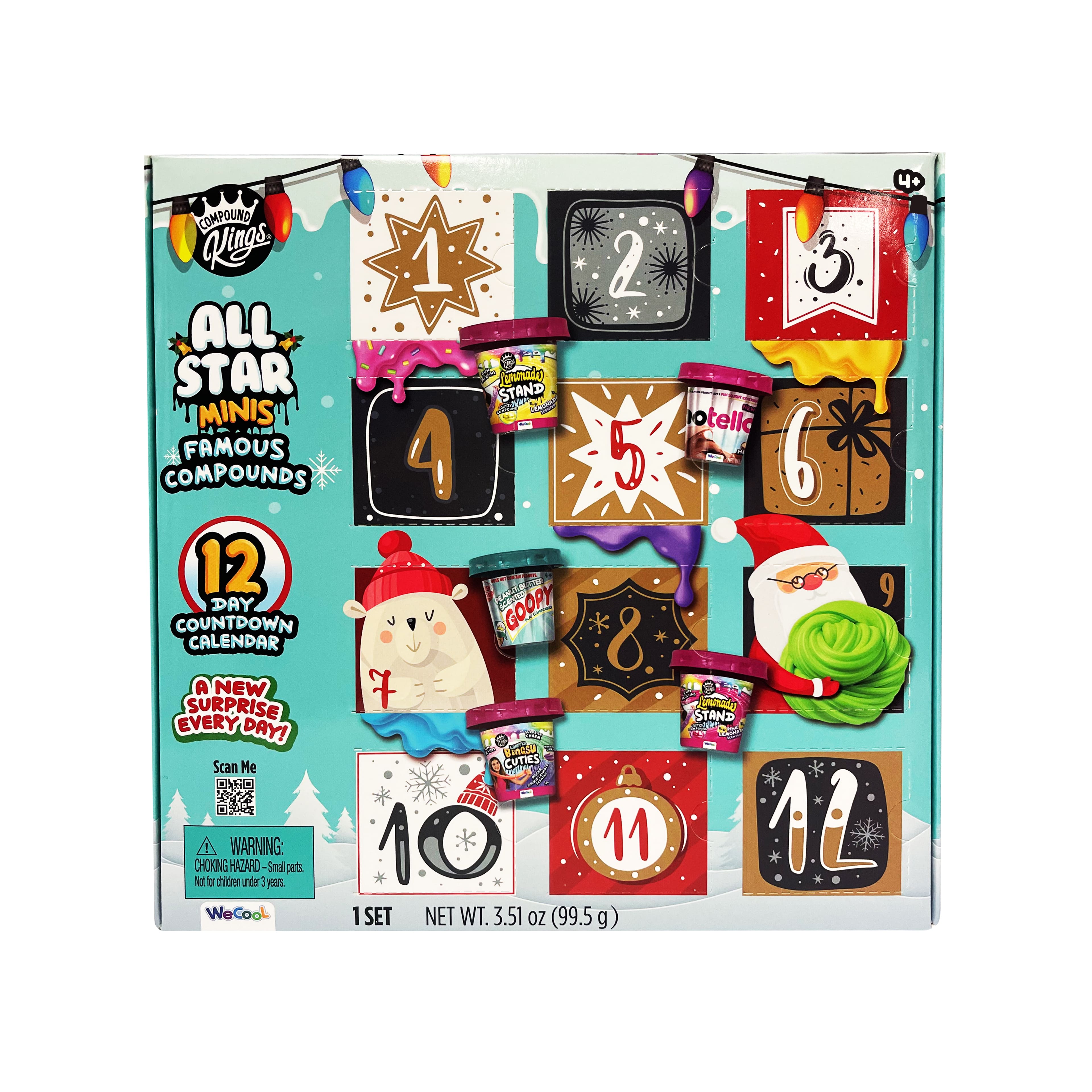 Compound Kings&#xAE; All Star Minis Famous Compounds 12 Day Christmas Countdown Calendar