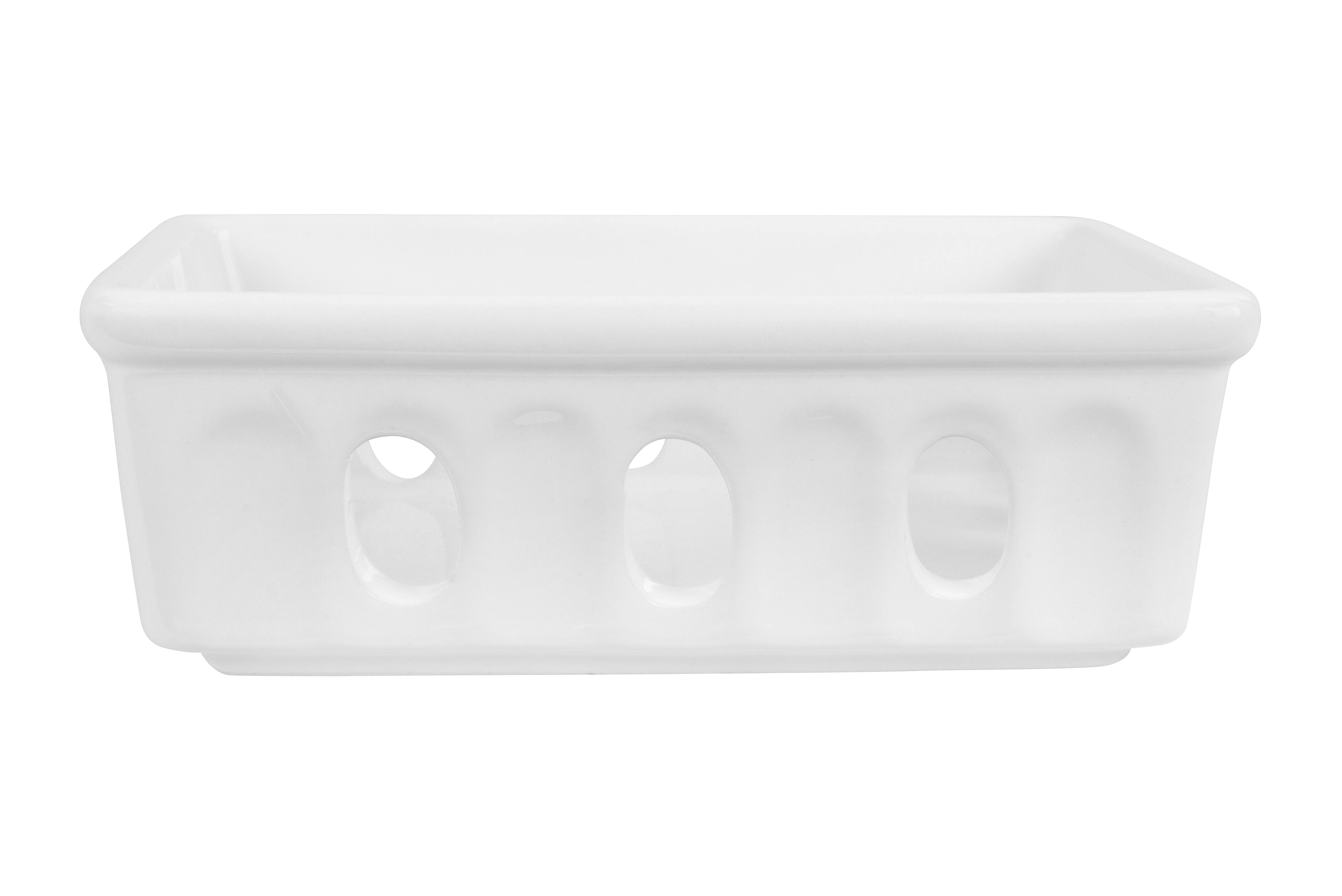 Hello Honey® White Stoneware Berry Bowl/Soap Dish