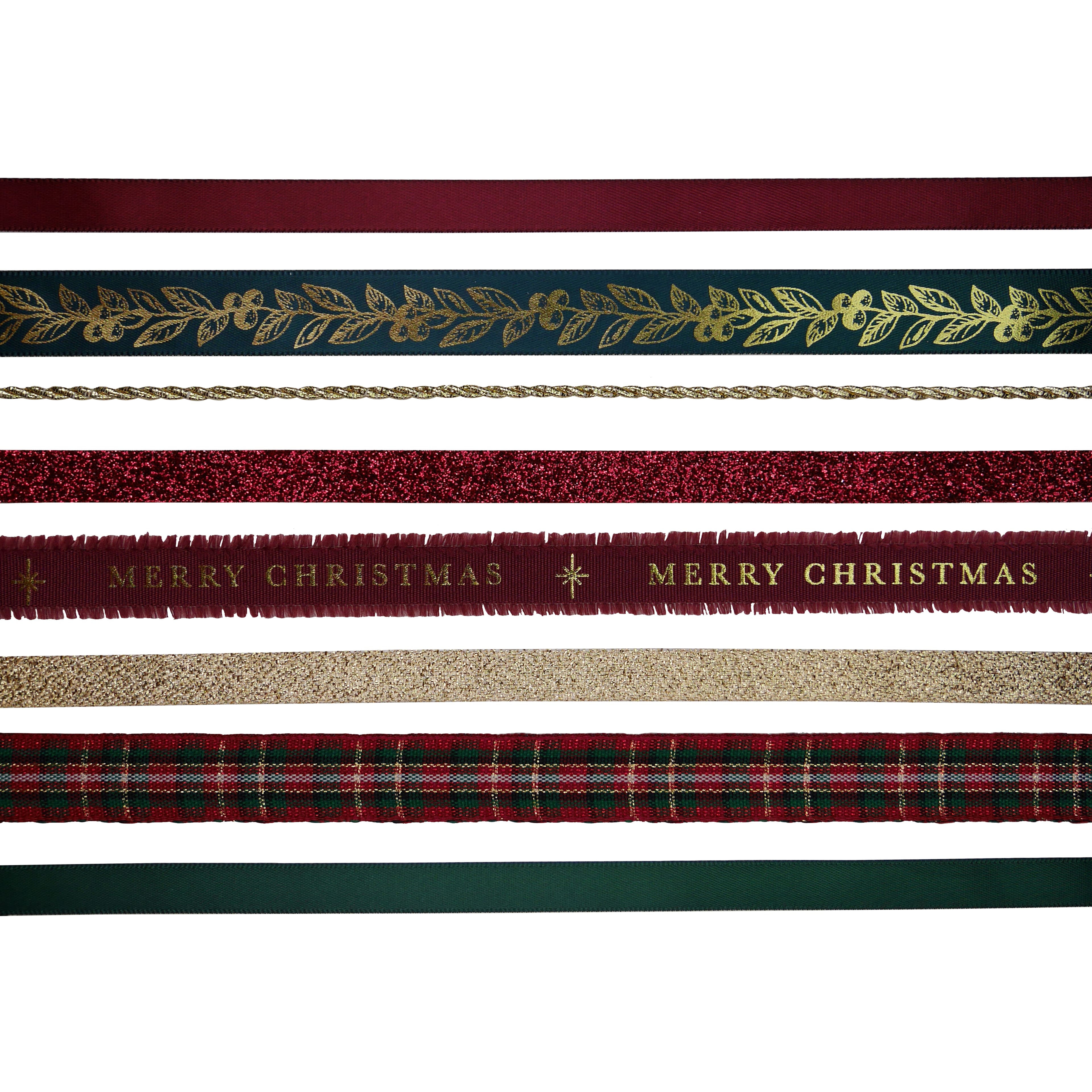 8ft. Burgundy Value Pack Ribbon by Celebrate It&#xAE; Christmas