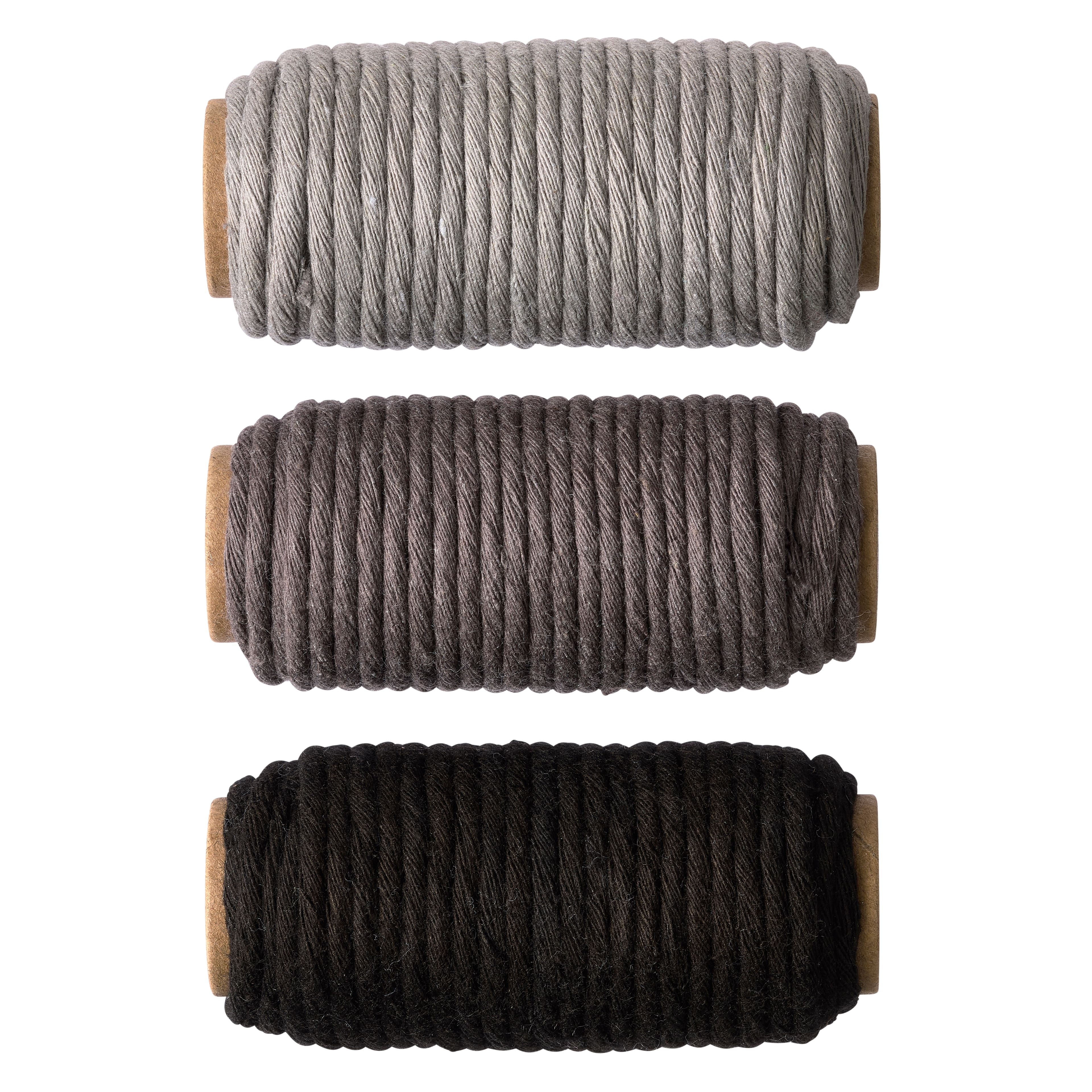 Bead Landing 3mm Black Cotton Macrame Cords - each
