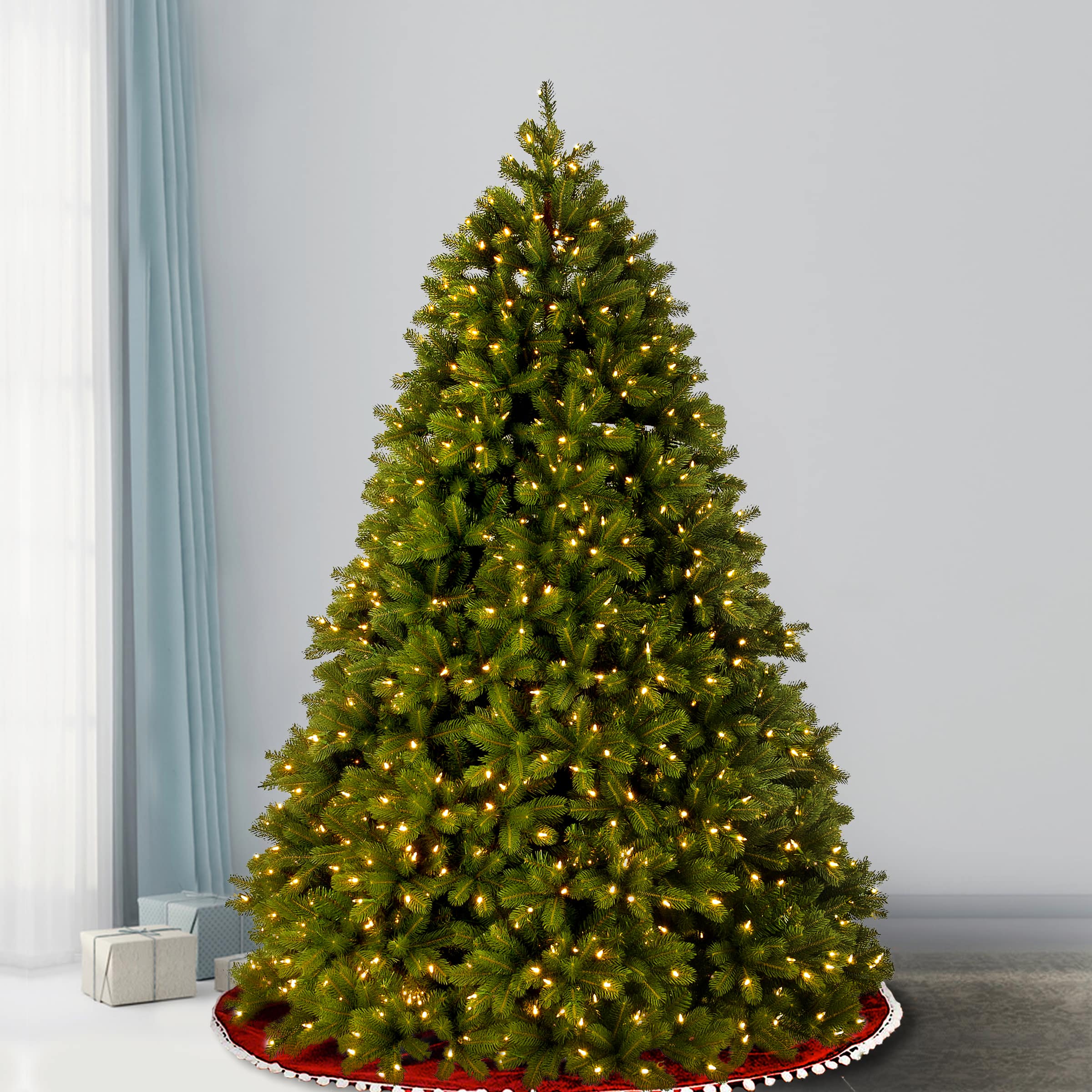 7.5ft. Pre-Lit PowerConnect&#x2122; Deluxe Downswept Douglas&#xAE; Fir Artificial Christmas Tree, Dual Color&#xAE; LED Lights