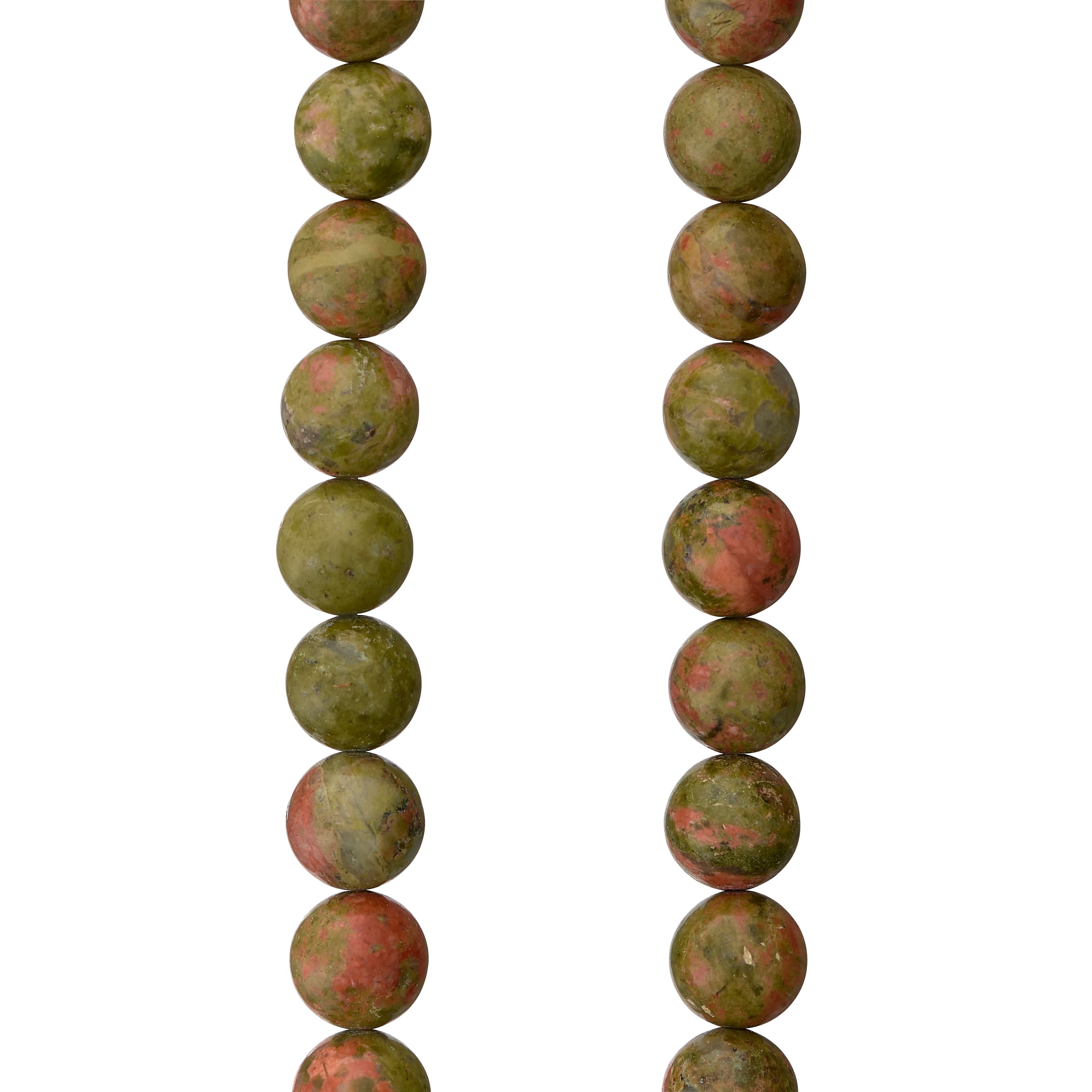Green Unakite Round Beads, 8mm by Bead Landing&#x2122;