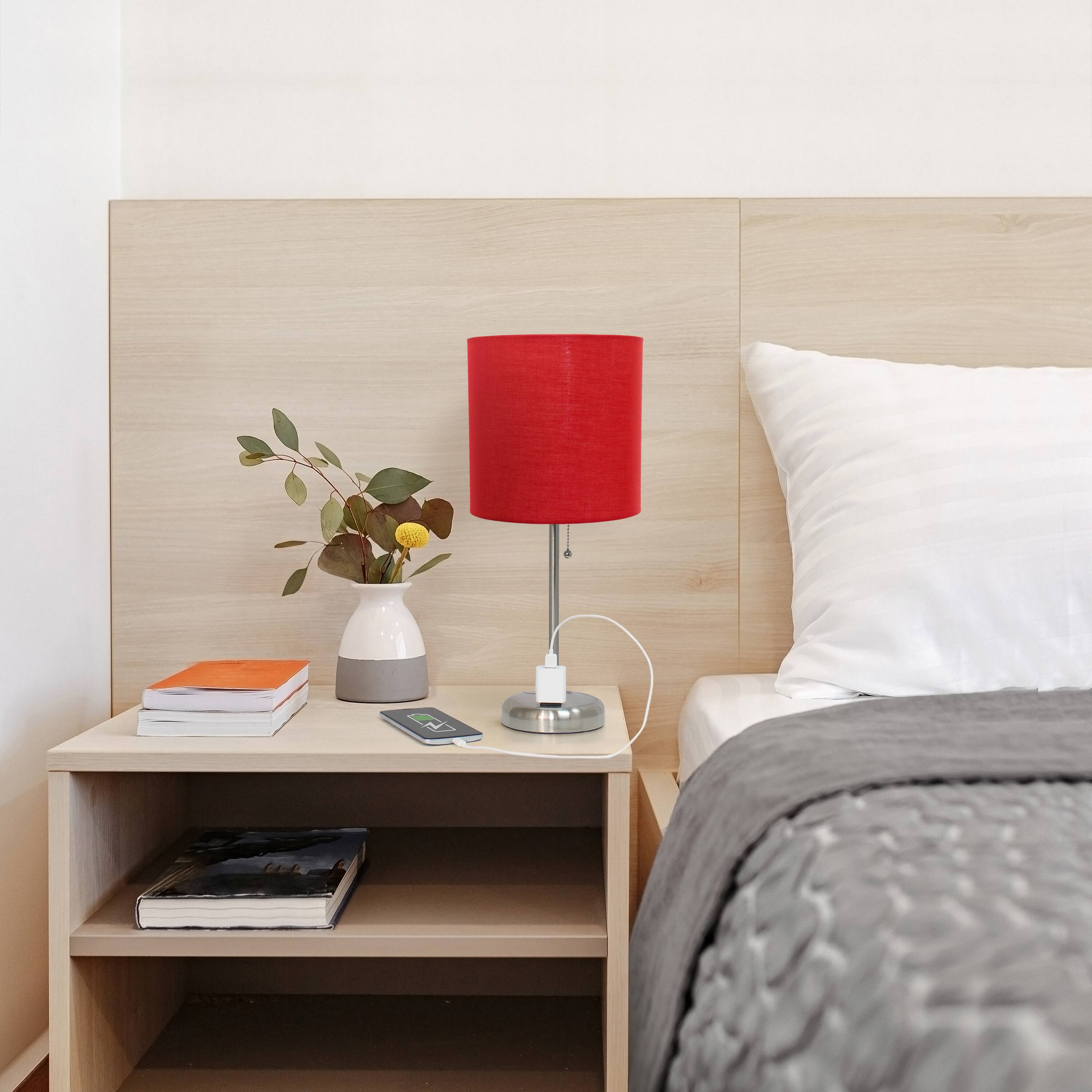Creekwood Home Oslo 19.5&#x22; Power Outlet Table Lamp