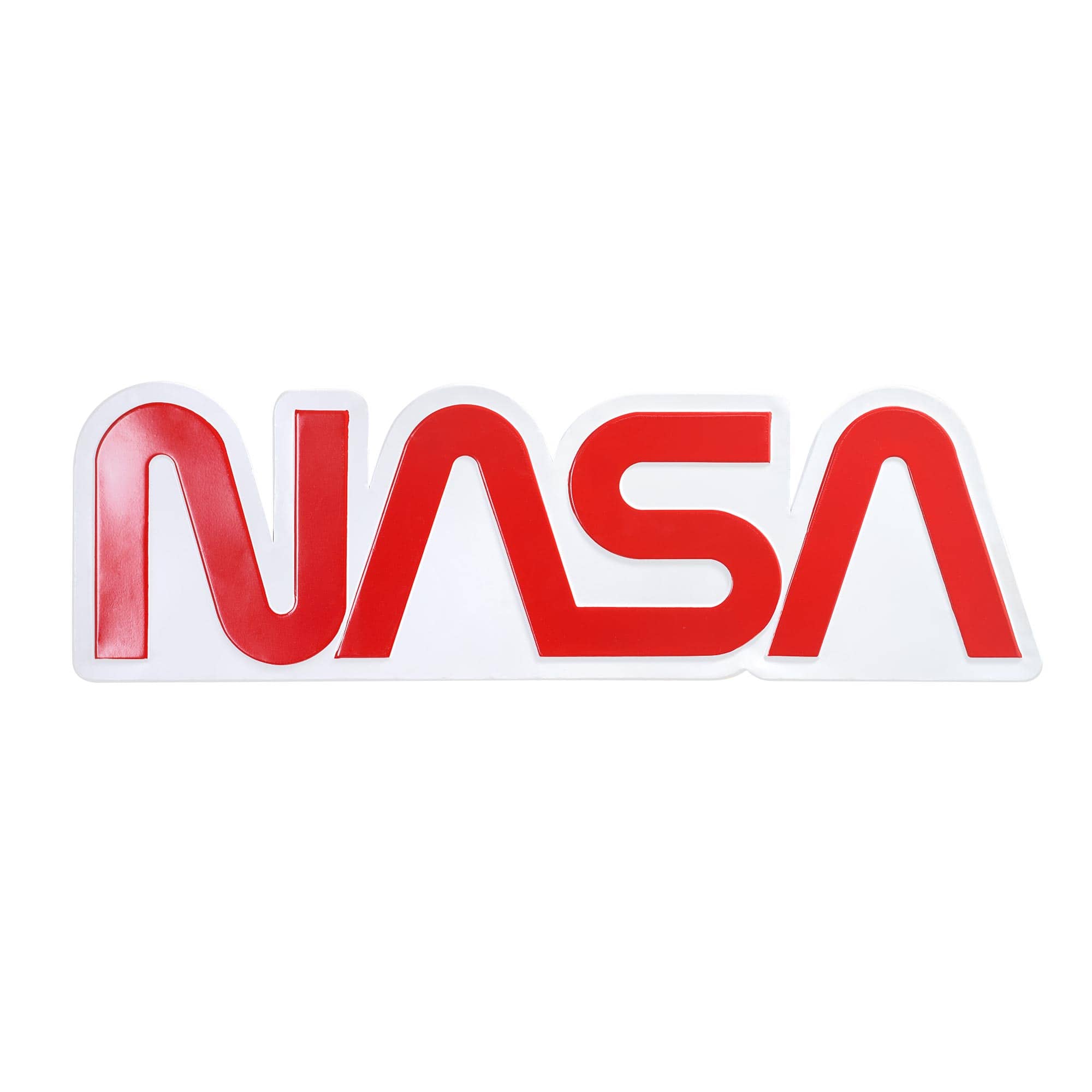 NASA Logo Embossed Shaped Metal Wall Sign