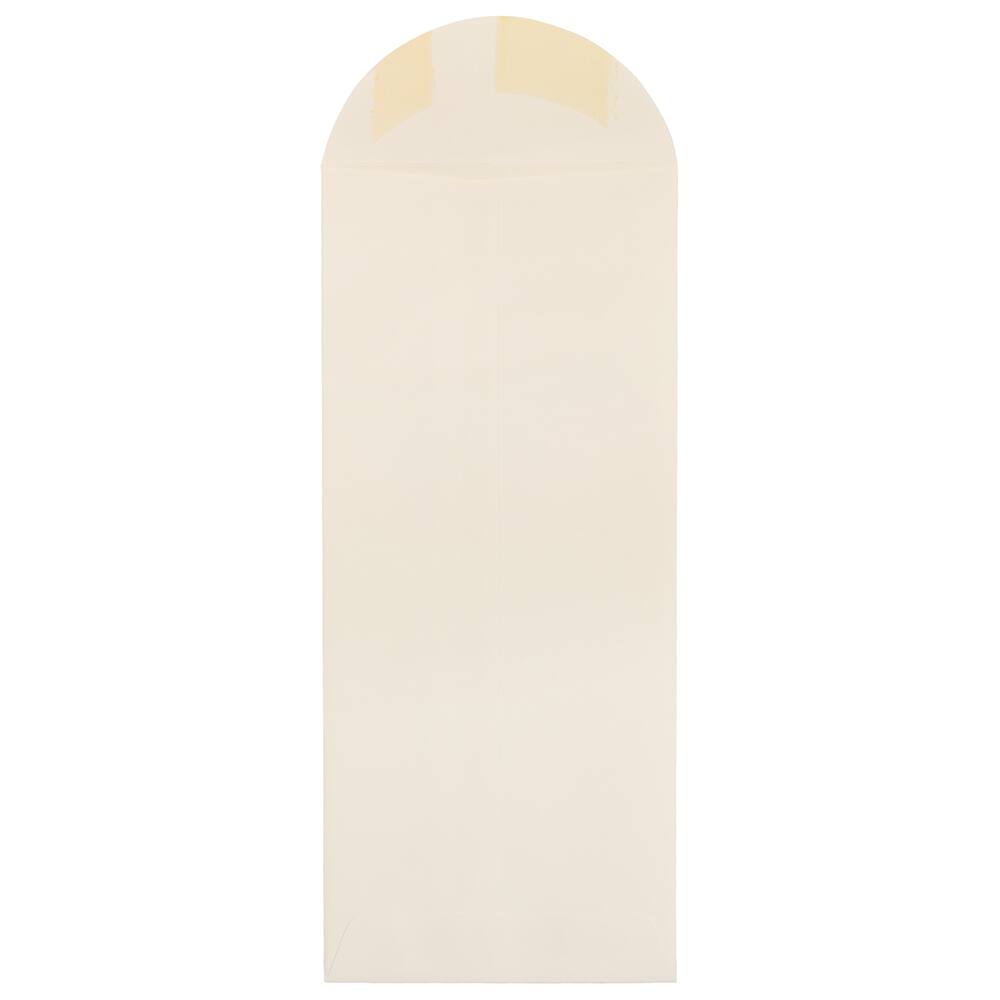 JAM Paper 4.75" x 11" Natural White Wove Business Strathmore Envelopes, 50ct.