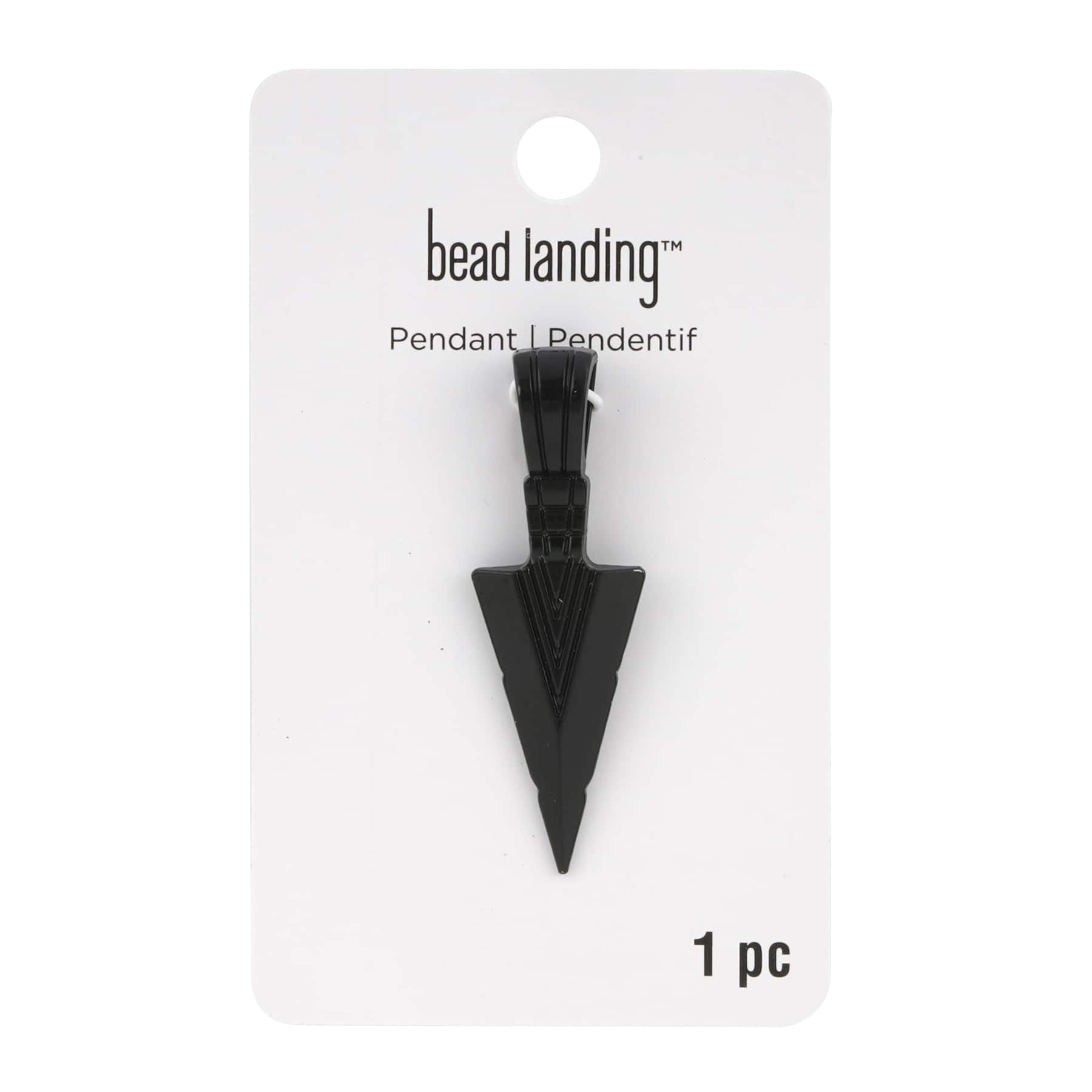 Black Arrow Pendant by Bead Landing&#x2122;