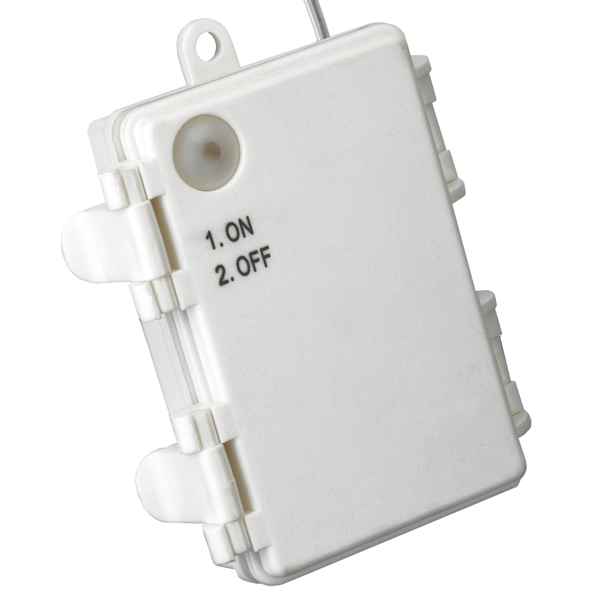 20" Pre-Lit LED White Christmas Light Bulb Decoration