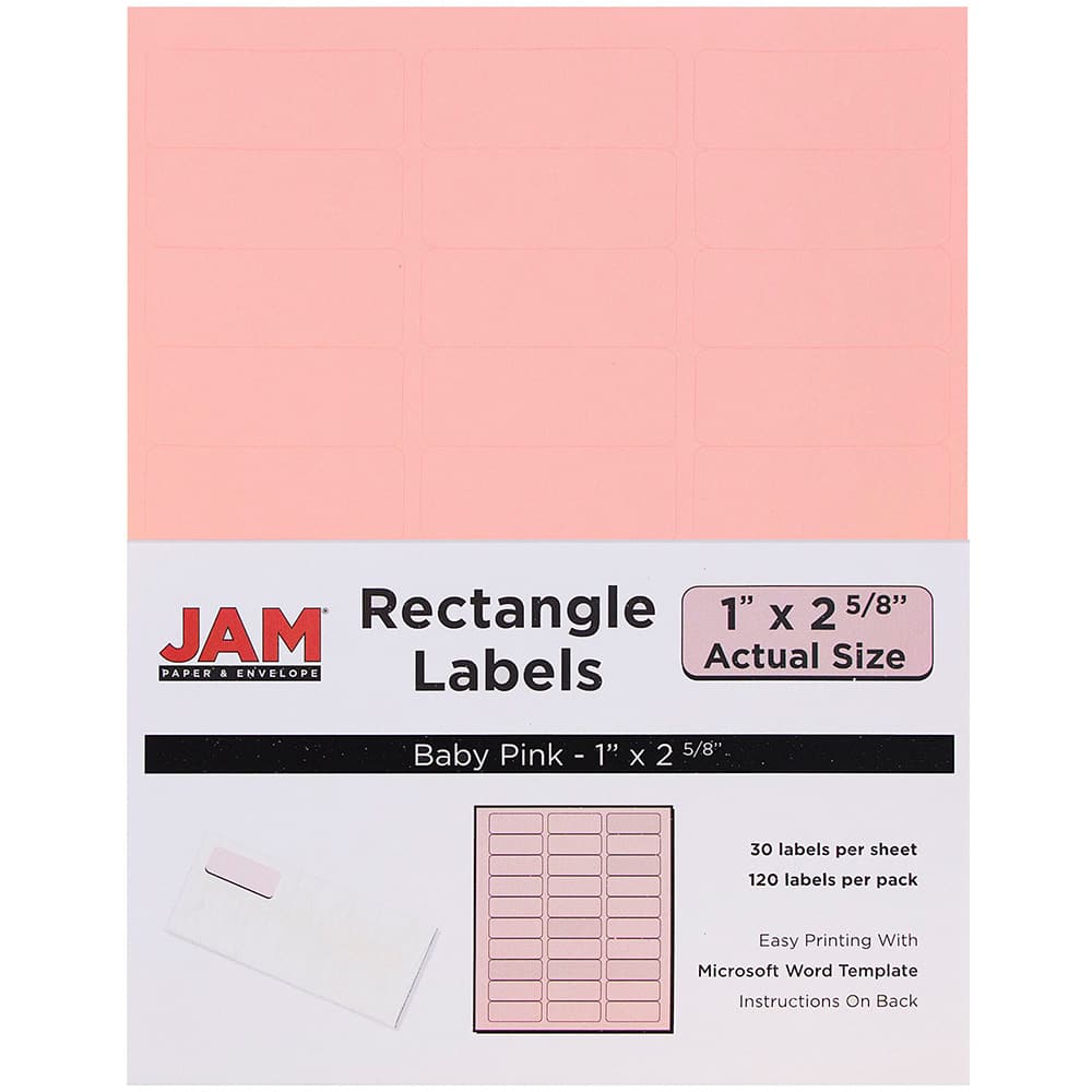 JAM Paper Circular Seal & Rectangular Mailing Address Label Combo Set