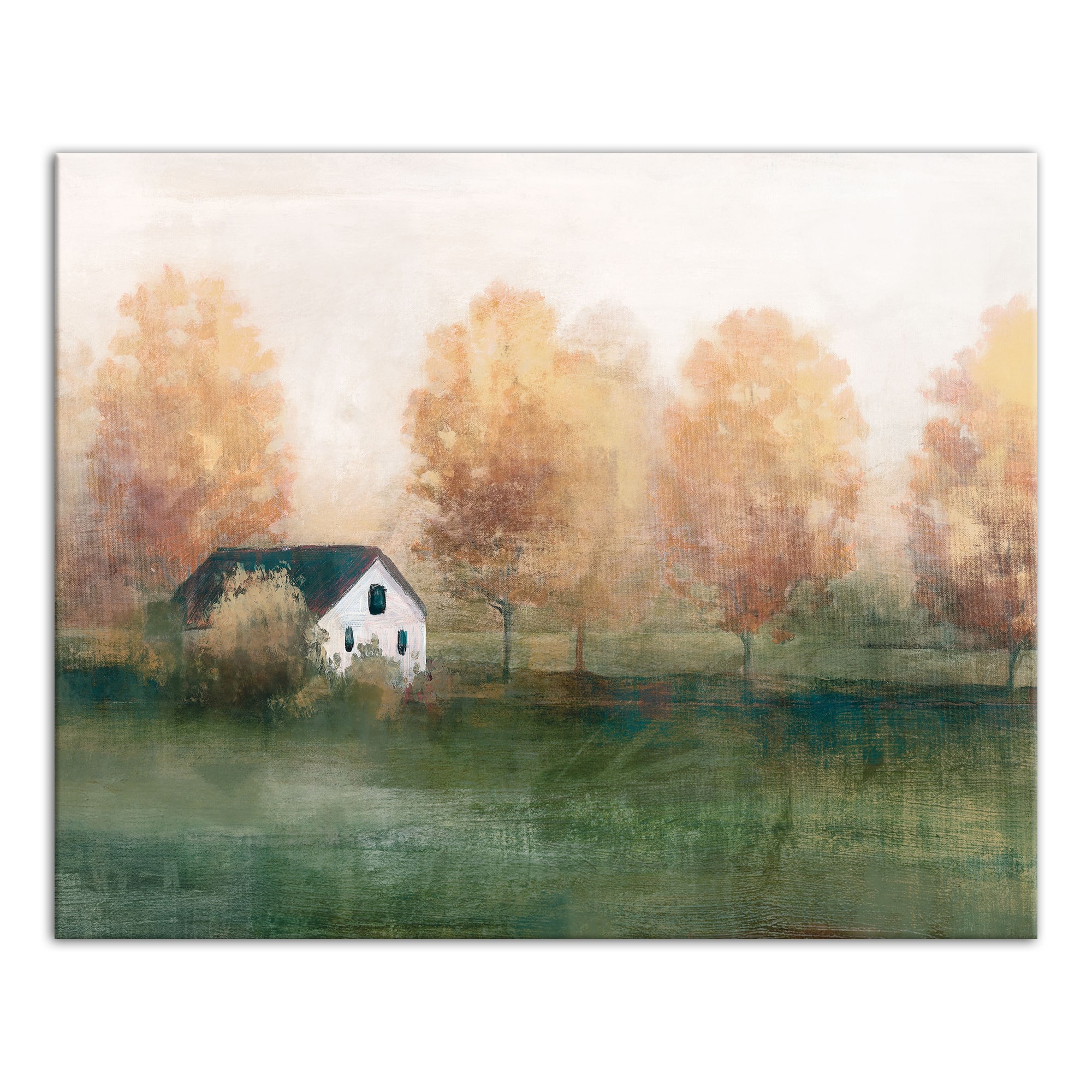 Autumn Themed Landscape 20&#x22; x 16&#x22; Canvas Wall Art