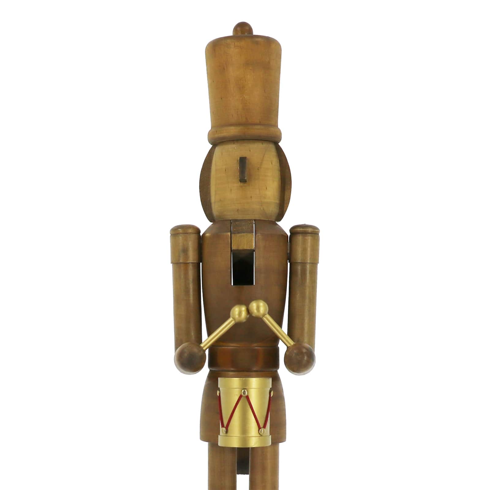 32&#x22; Wood Nutcracker with Drums by Ashland&#xAE;