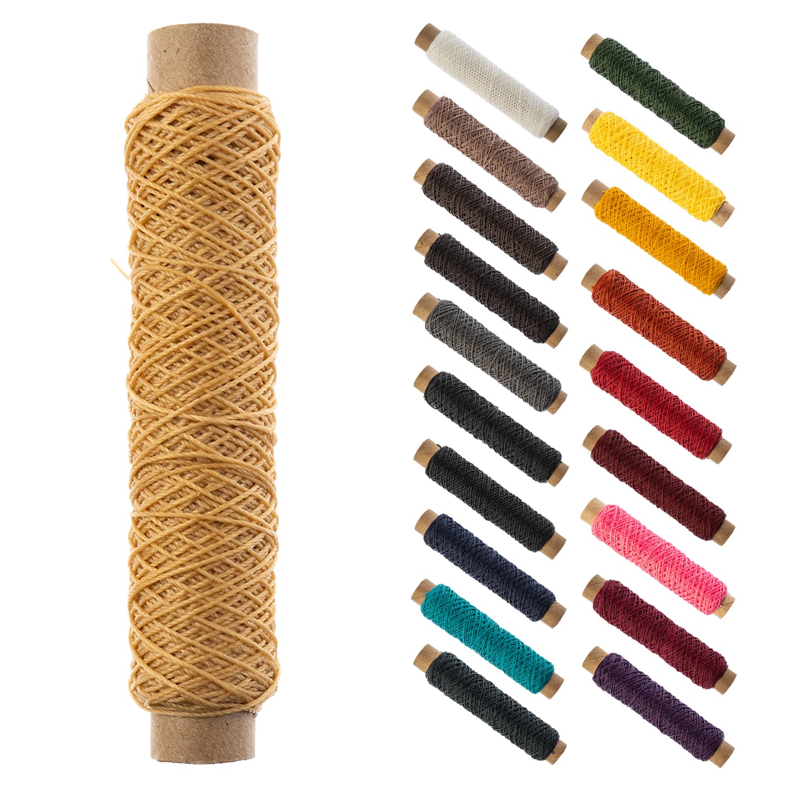 Gudebrod 0.018" 3 Ply Waxed Thread Bobbin, 75ft.