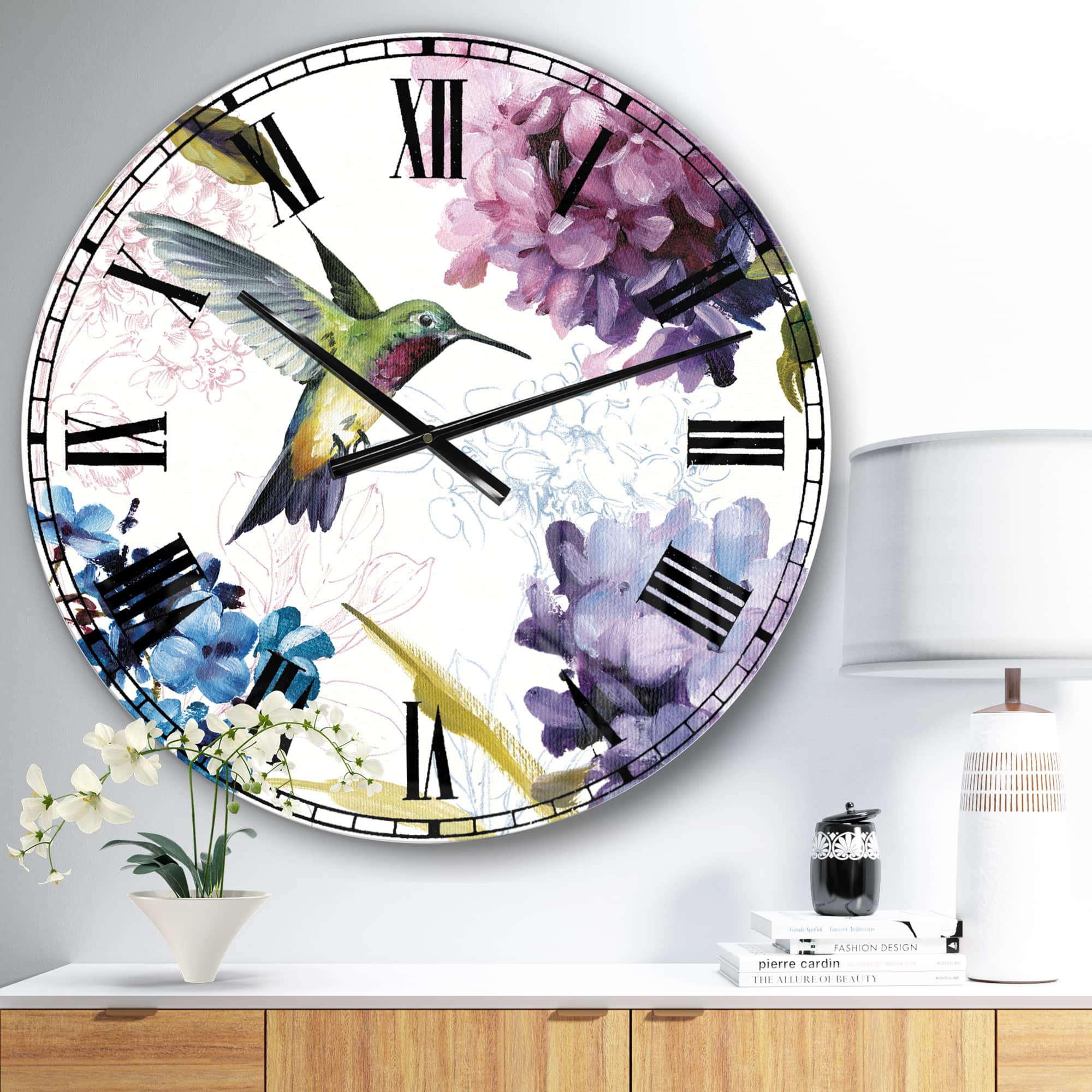 Designart 'Spring Nectar Square Ii Traditional Wall Clock