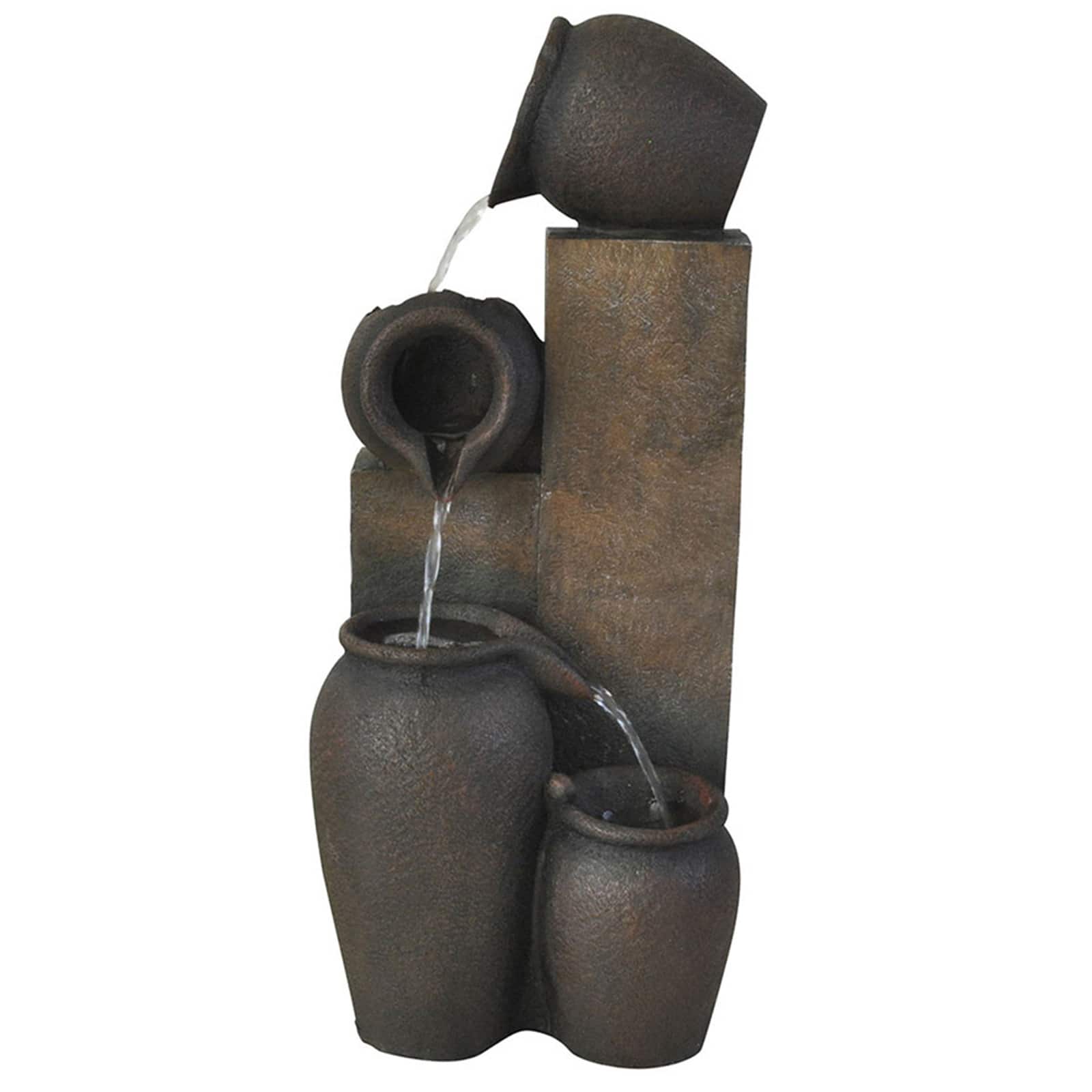 Santa's Workshop 23.5" Jugs Fountain with Light
