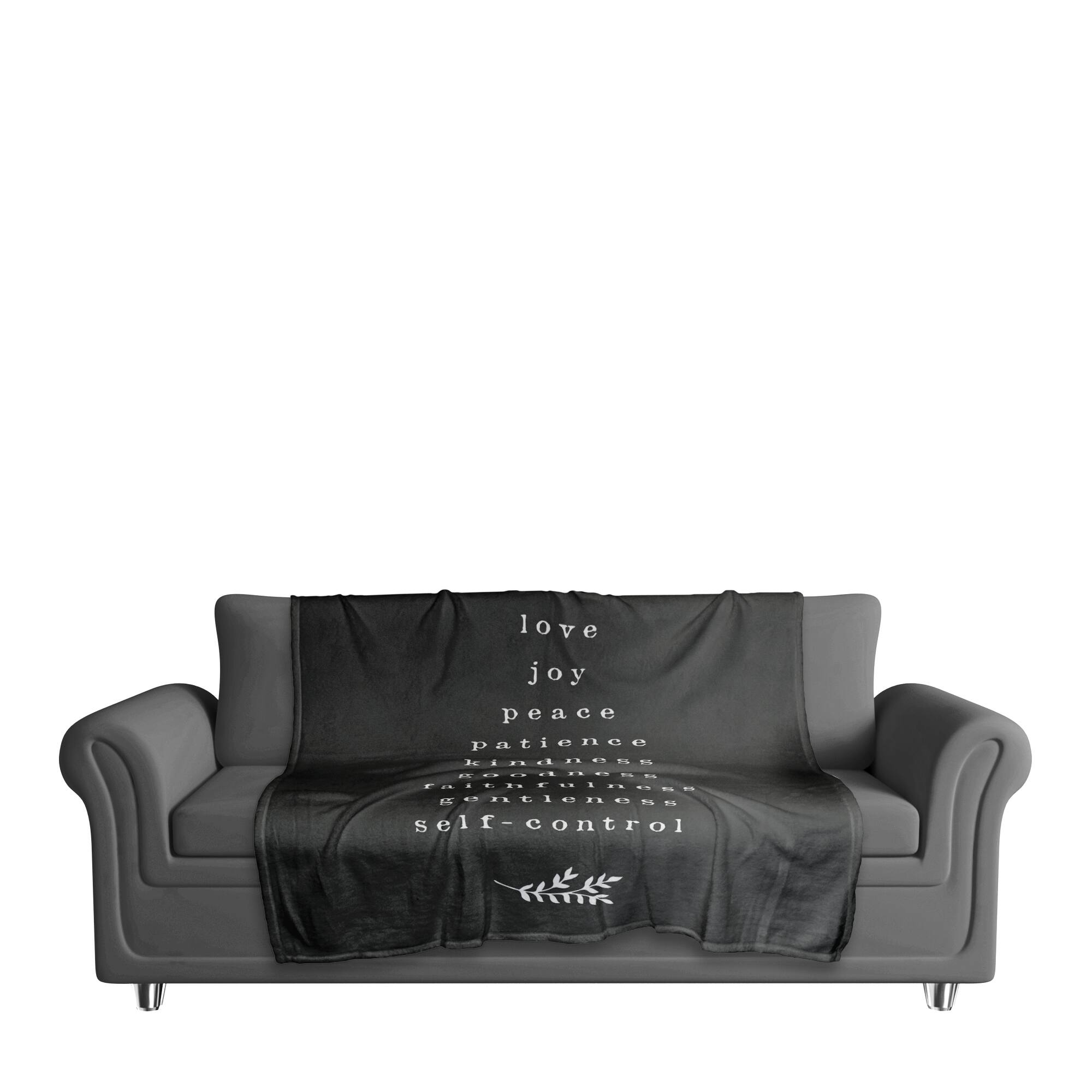 Fruits of the Spirit 50&#x22; x 60&#x22; Coral Fleece Blanket