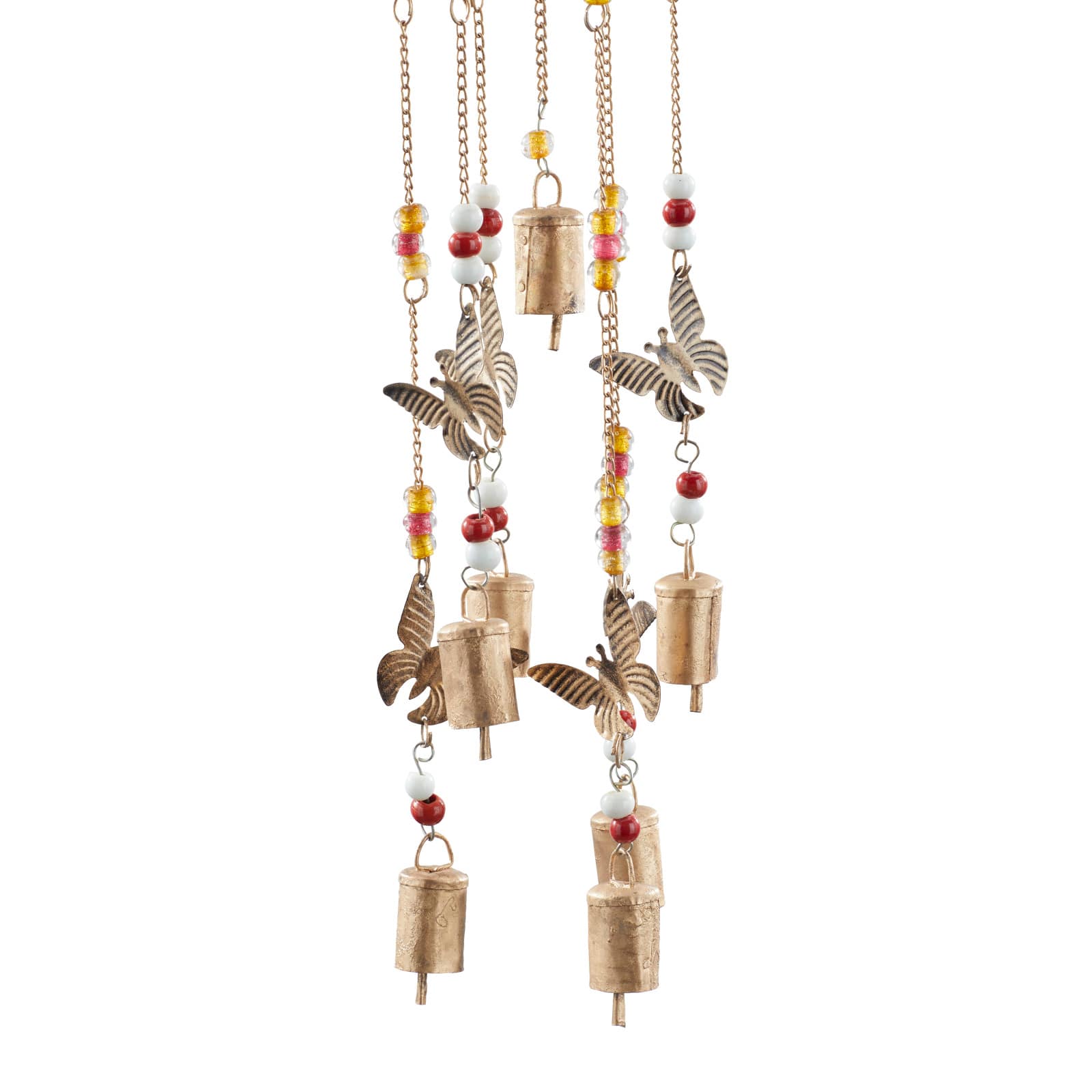 32" Bronze Colored Metal Rustic Birdhouse Windchime