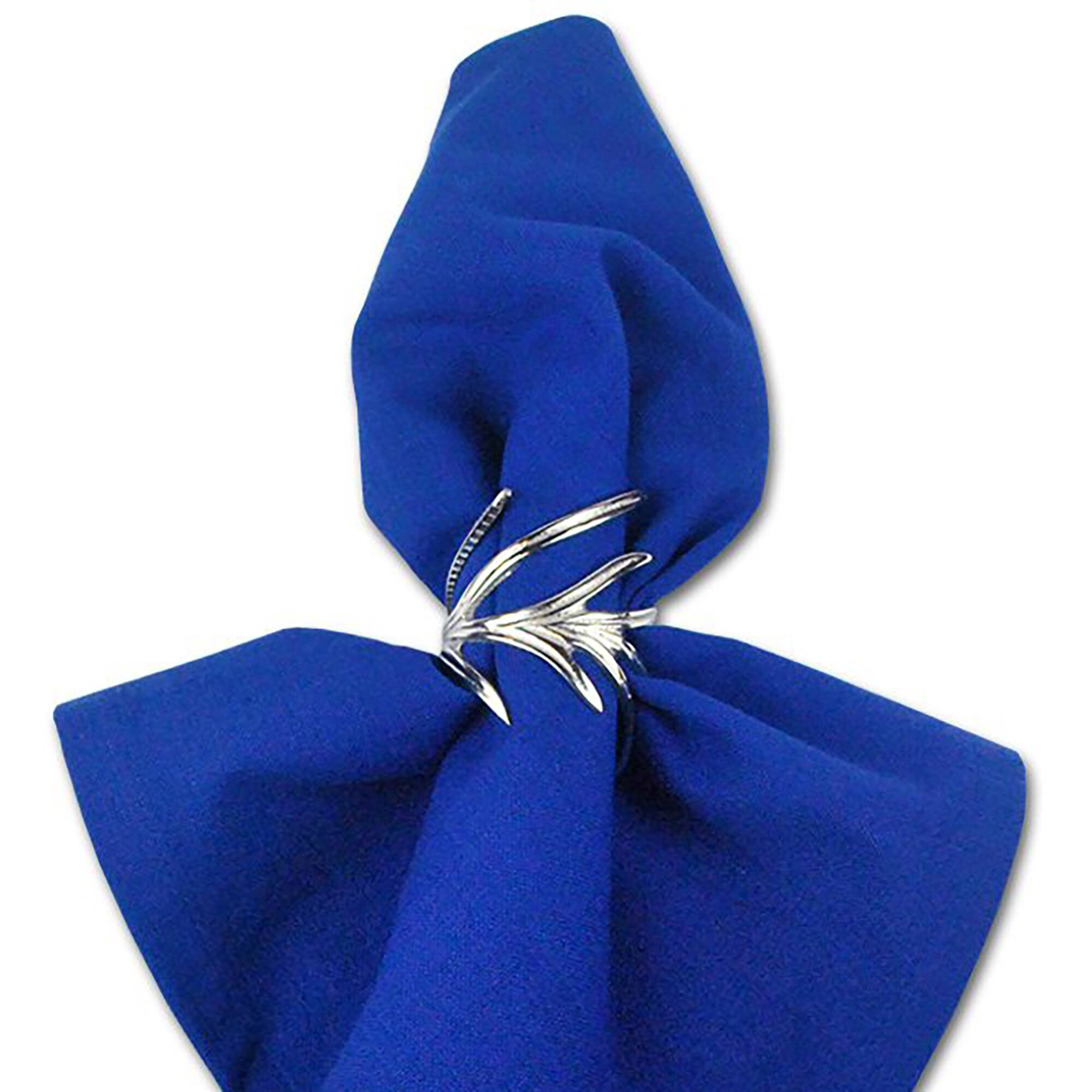 DII® Antique Silver Branch Napkin Rings, 6ct.