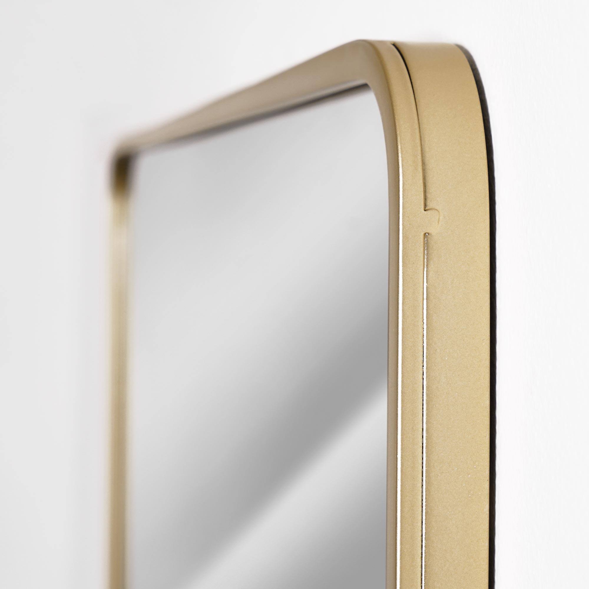 Gold Frame Rectangle Vanity Wall Mirror with Storage - 21.25&#x22; x 31.5&#x22;