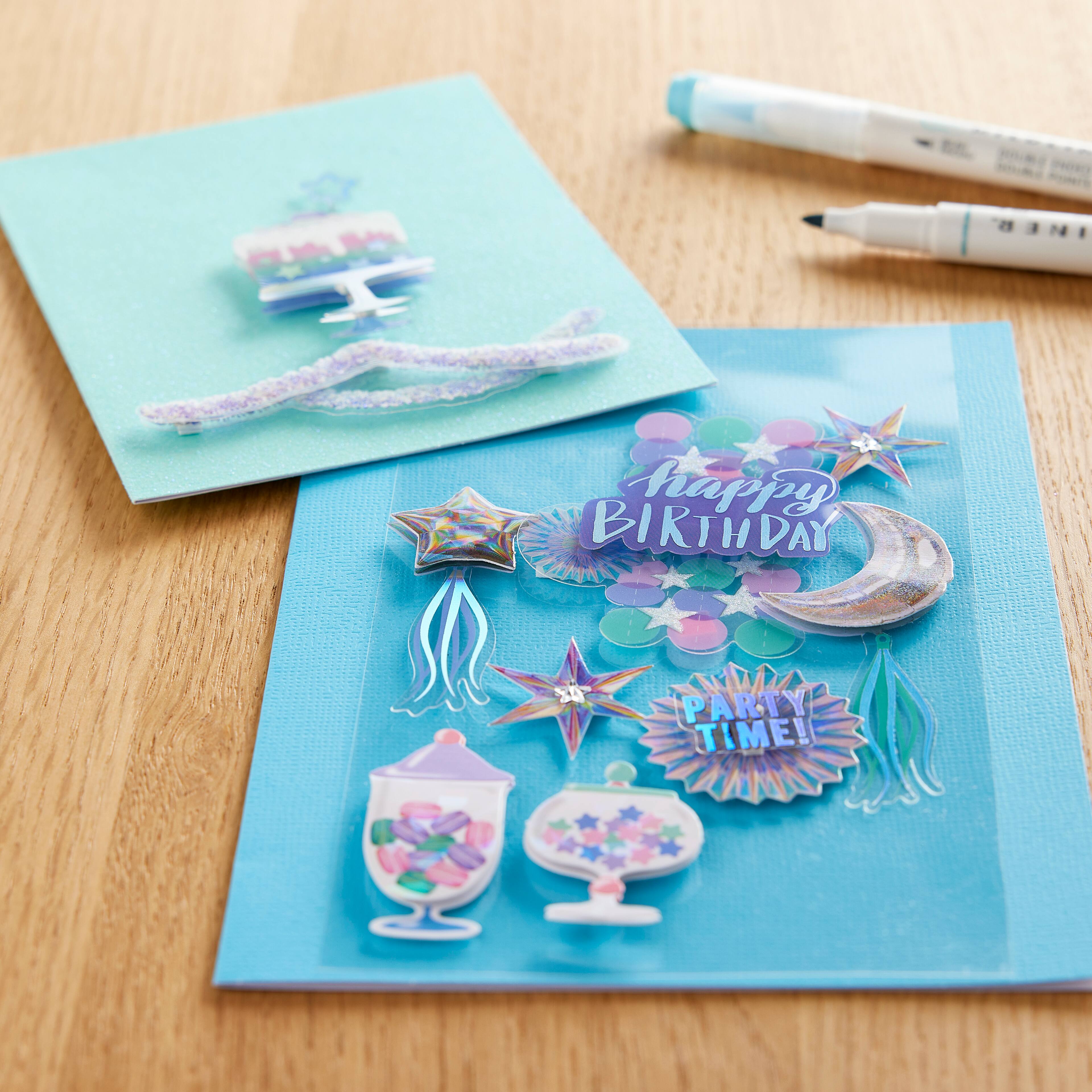 12 Pack: Holographic Birthday Dimensional Stickers by Recollections&#x2122;