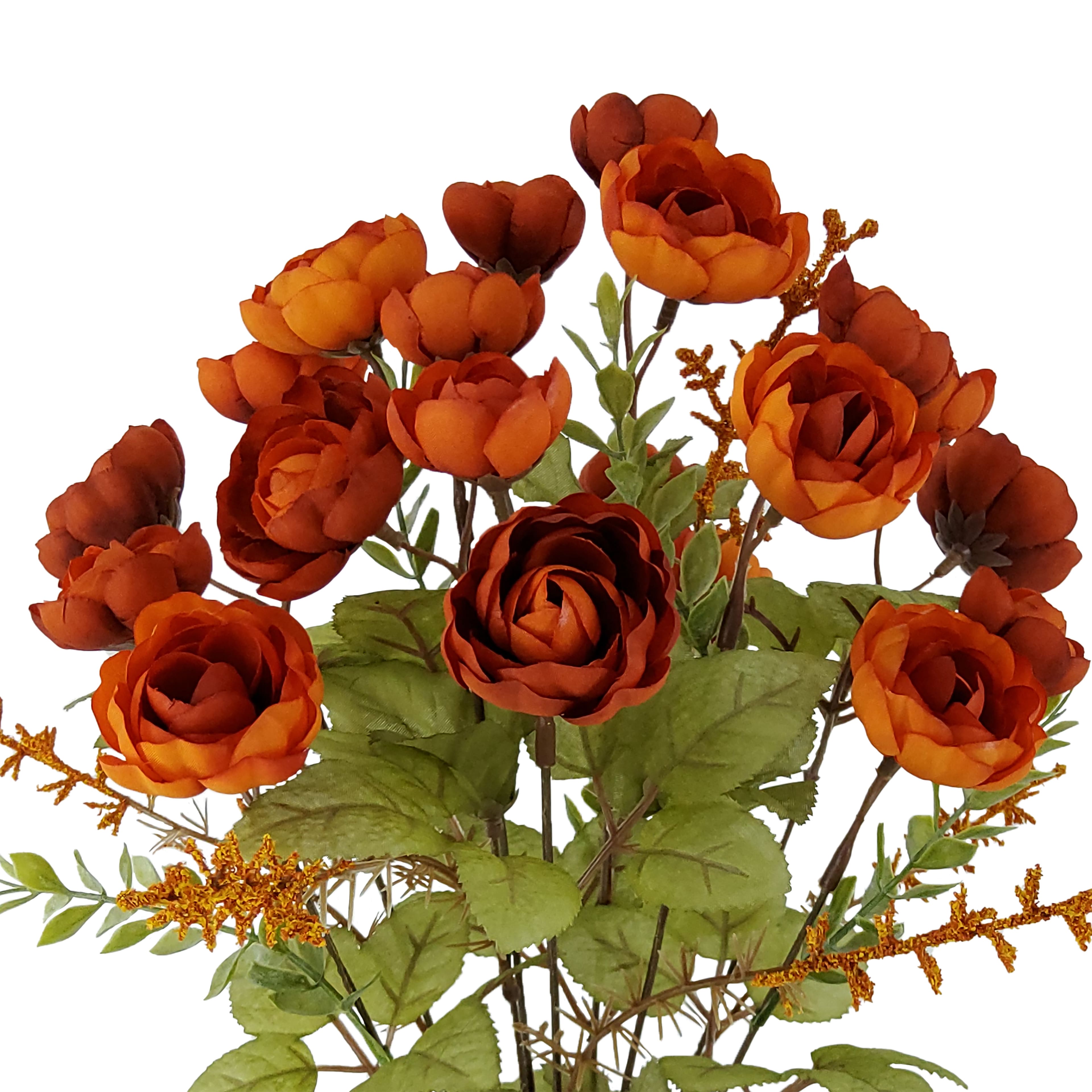 18&#x22; Orange Ranunculus Deluxe Bush by Ashland&#xAE;