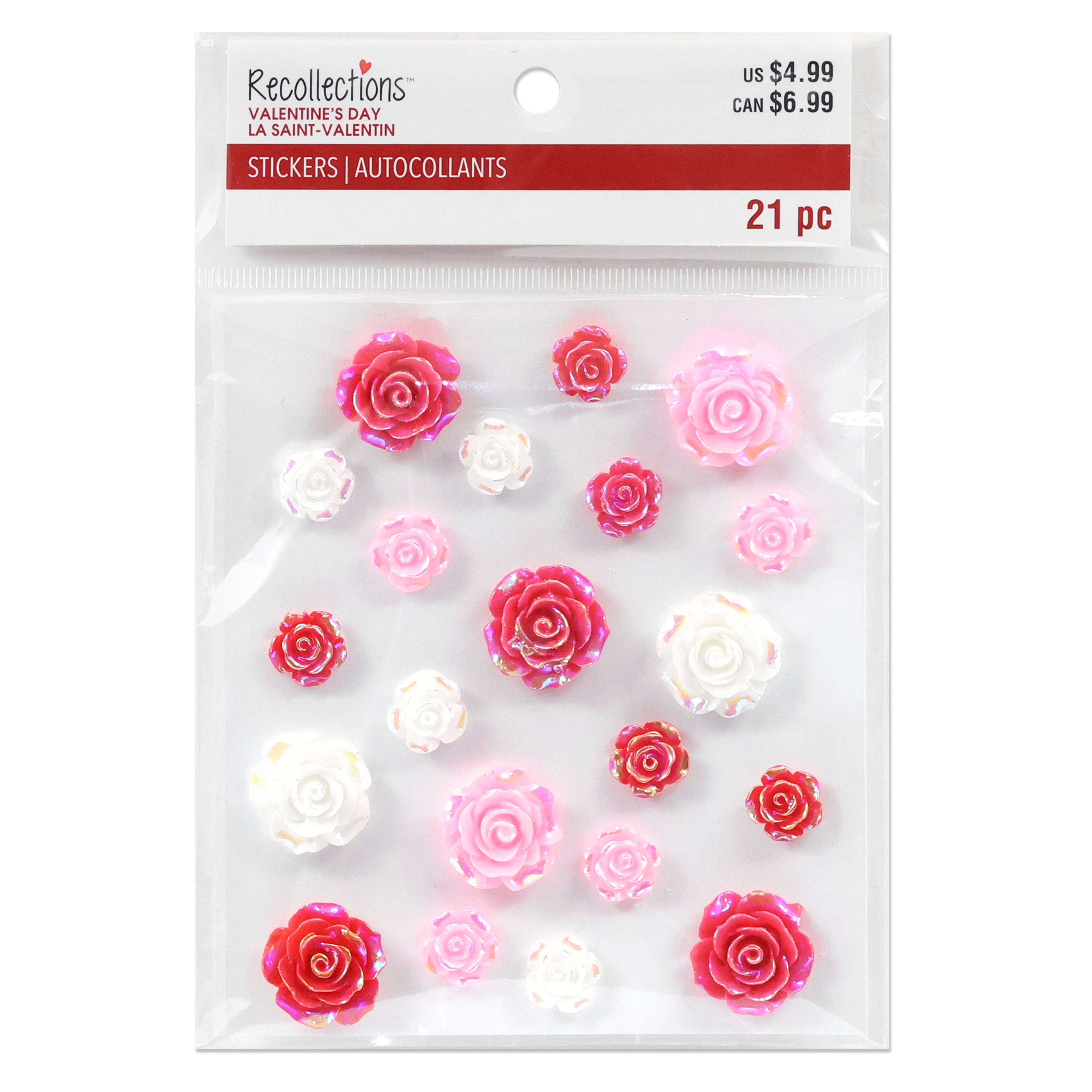 Michaels Bulk 12 Packs: 16 Ct. (192 Total) Daisy Dimensional Stickers by Recollections, Size: 5.08 x 0.2 x 8.86, Assorted