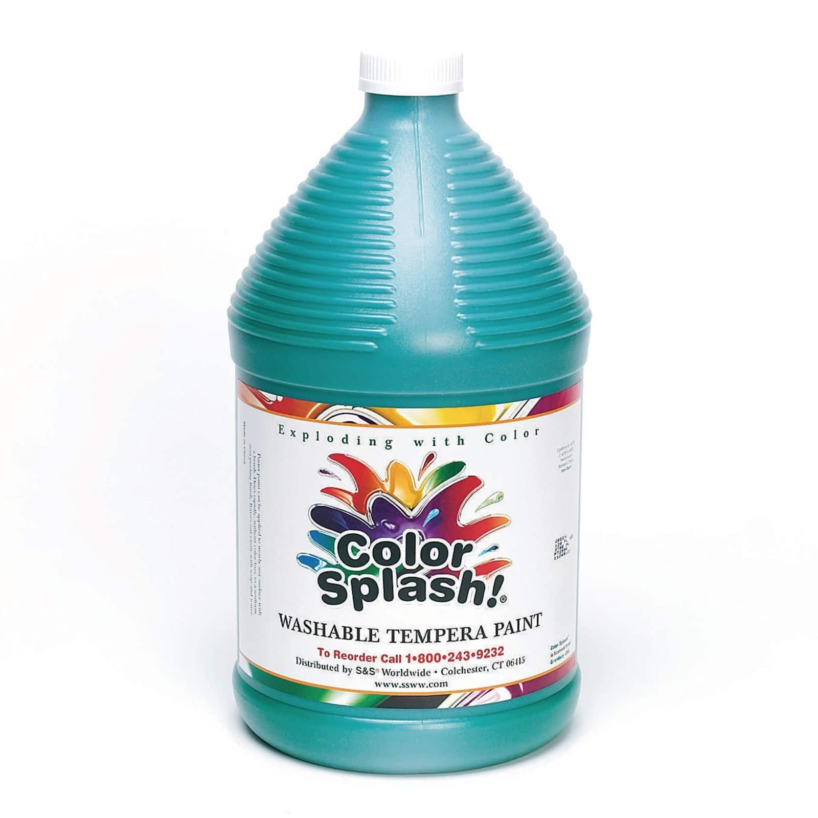 color splash liquid tempera paint