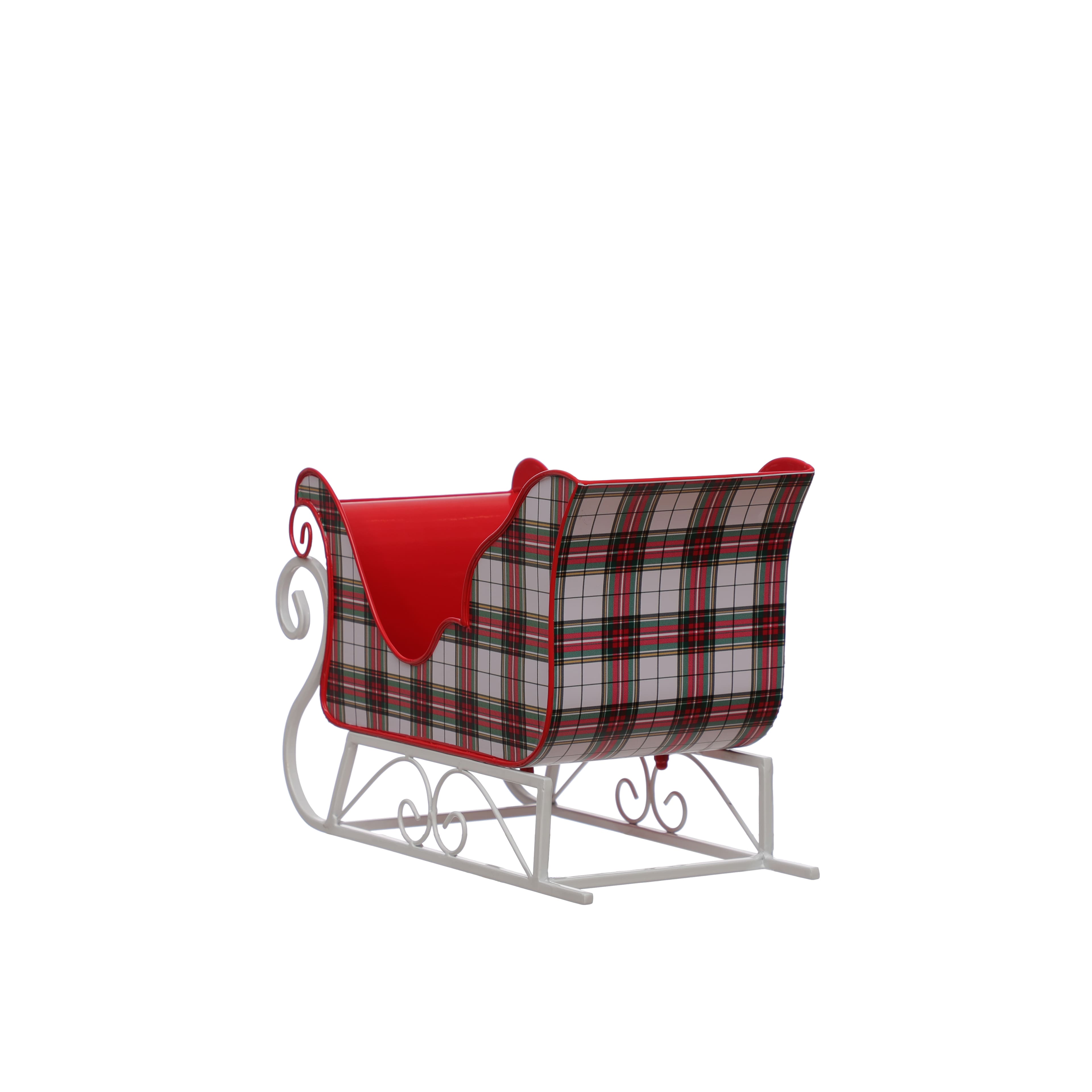 13.5&#x22; Plaid Sleigh Tabletop D&#xE9;cor by Ashland&#xAE;