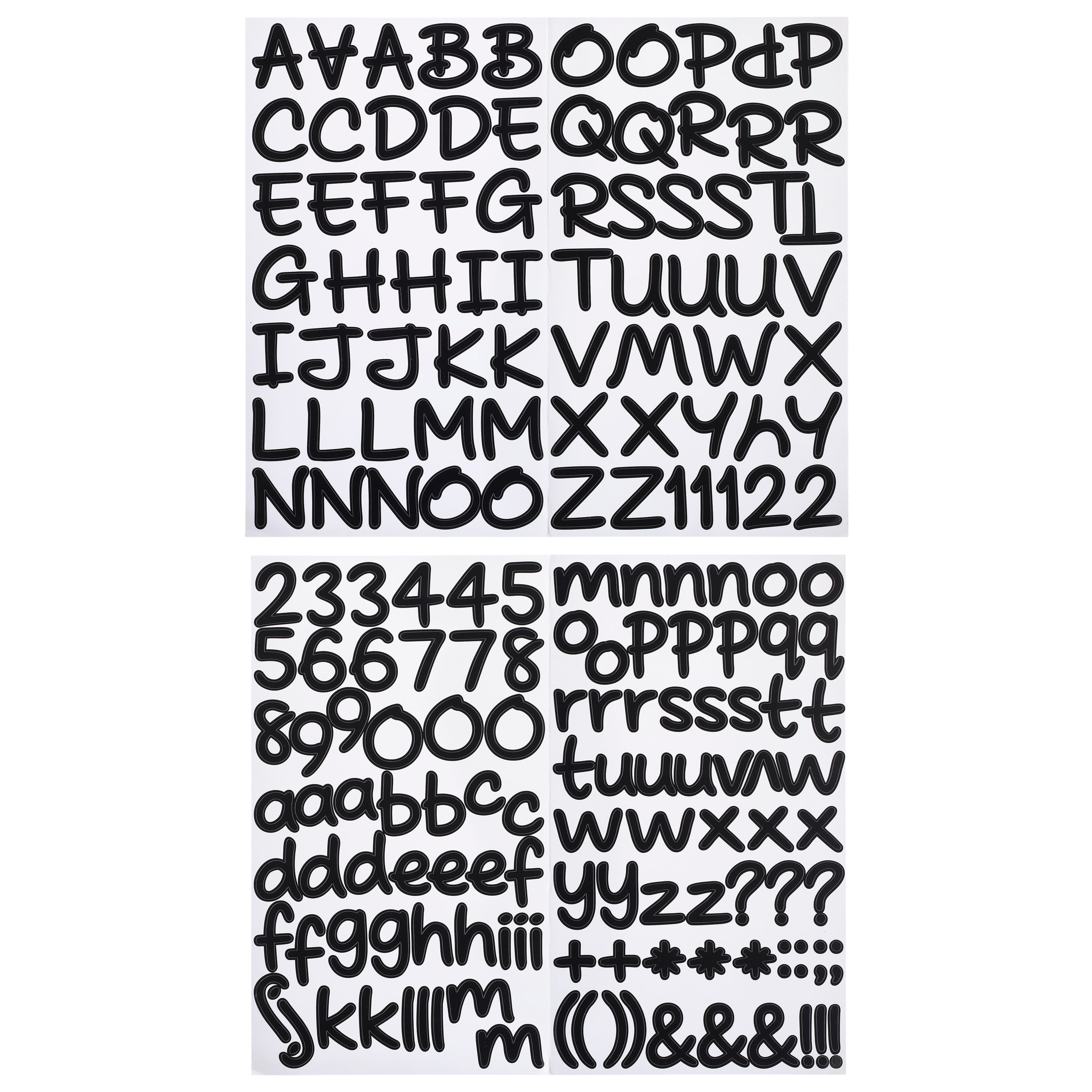 Black Licorice Handwriting Alphabet Stickers by Recollections&#x2122;