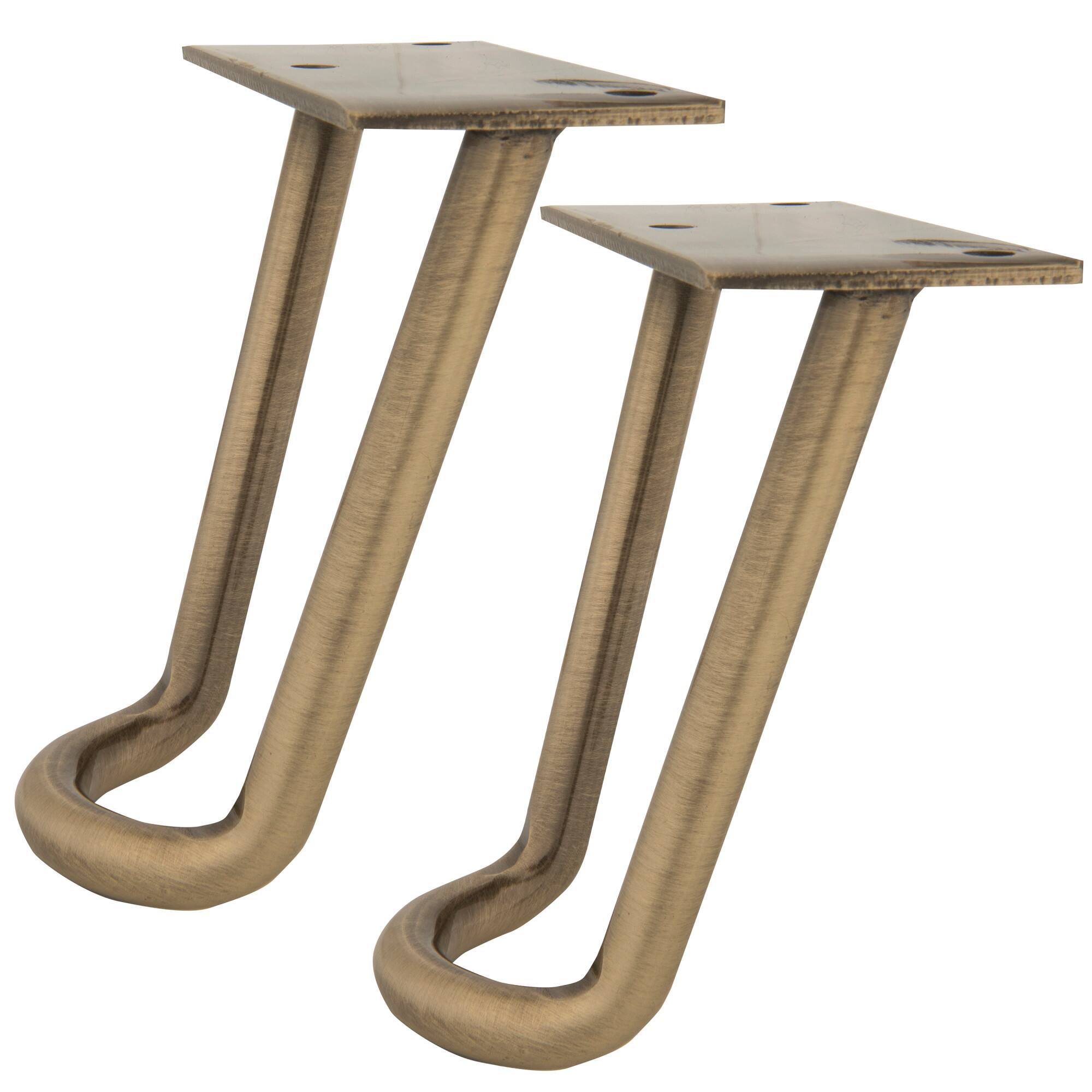Dritz&#xAE; Home Antique Brass Modern Hairpin Legs Set